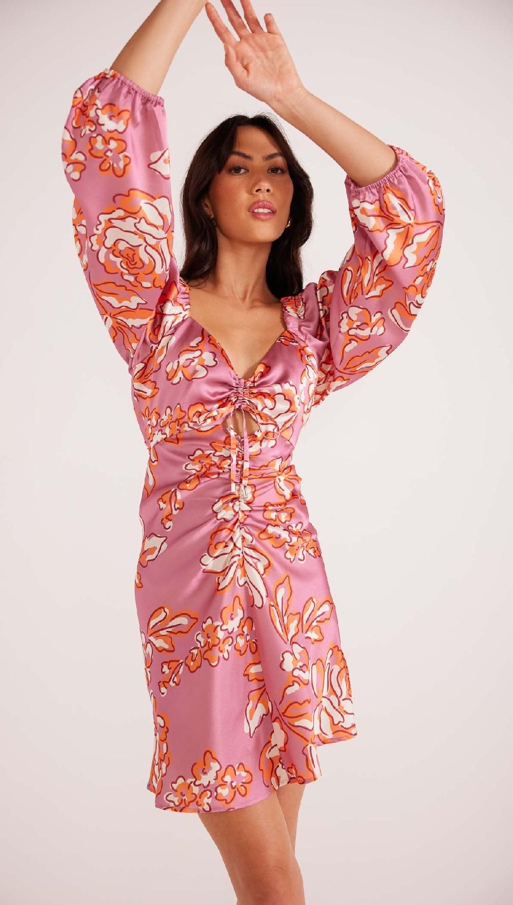 Minkpink Mandevilla Ruched Mini Dress - Final Sale