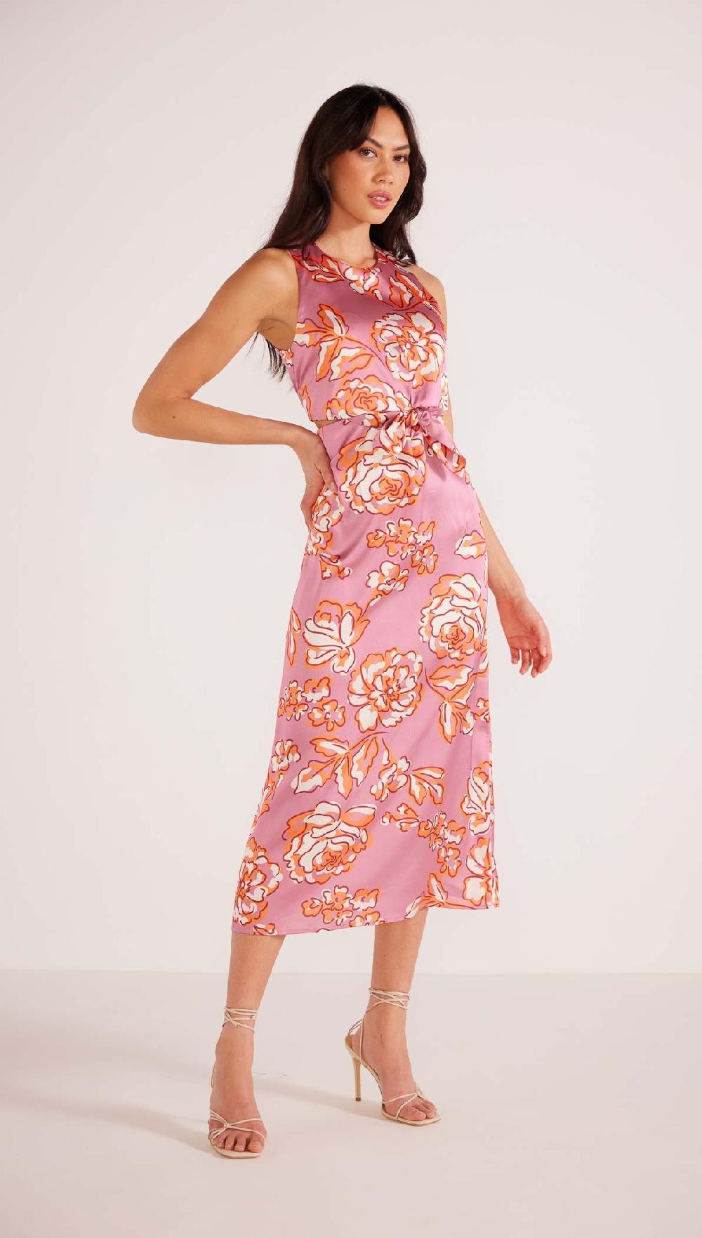 Minkpink Mandevilla Tie Midi Dress - Final Sale