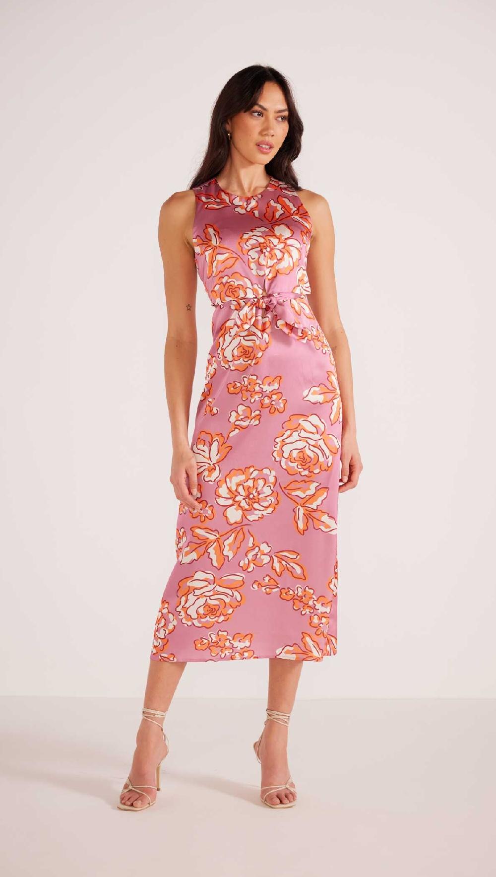 minkpink Mandevilla Tie Midi Dress - Final Sale