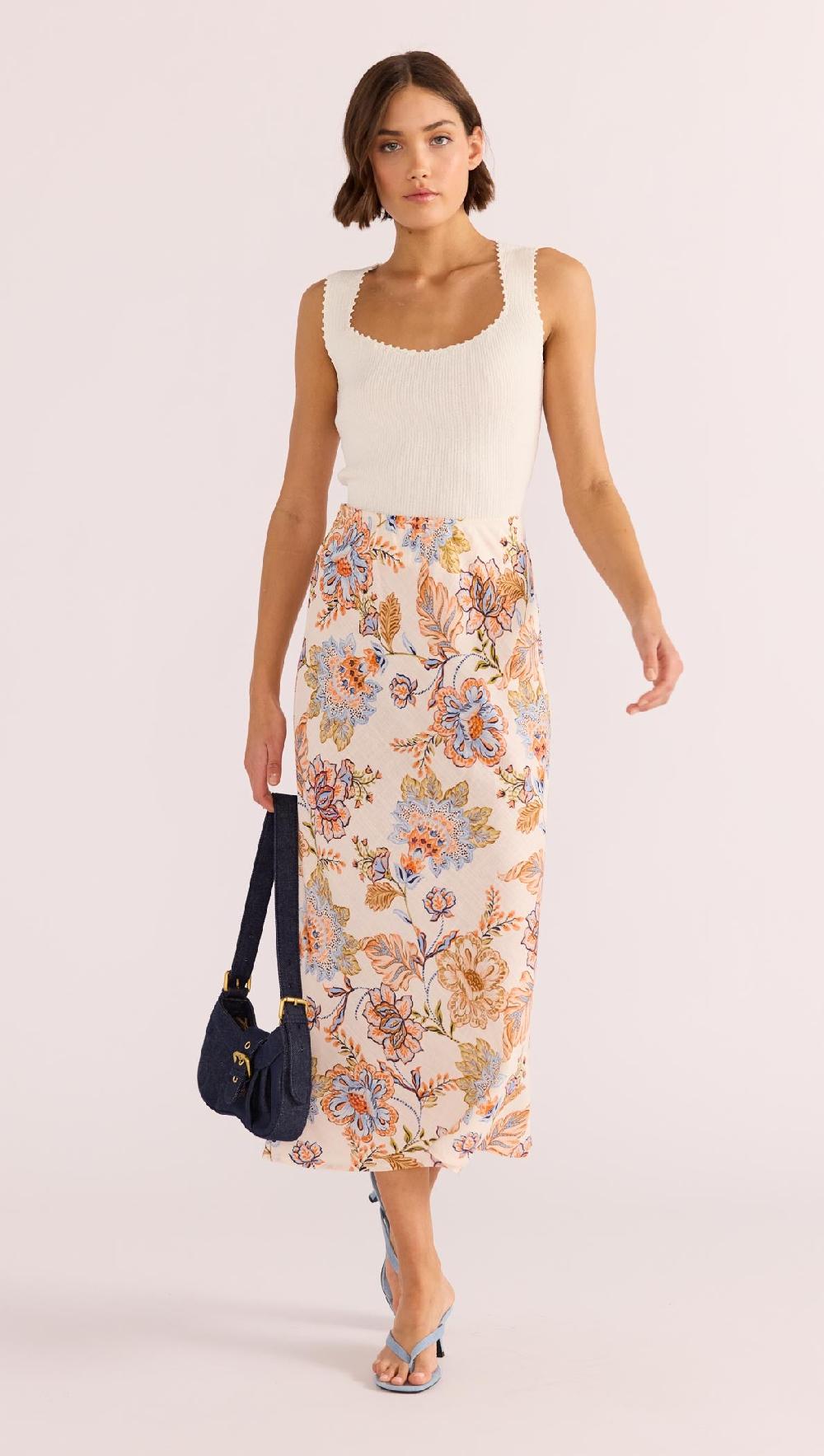 minkpink Marceline Bias Midi Skirt