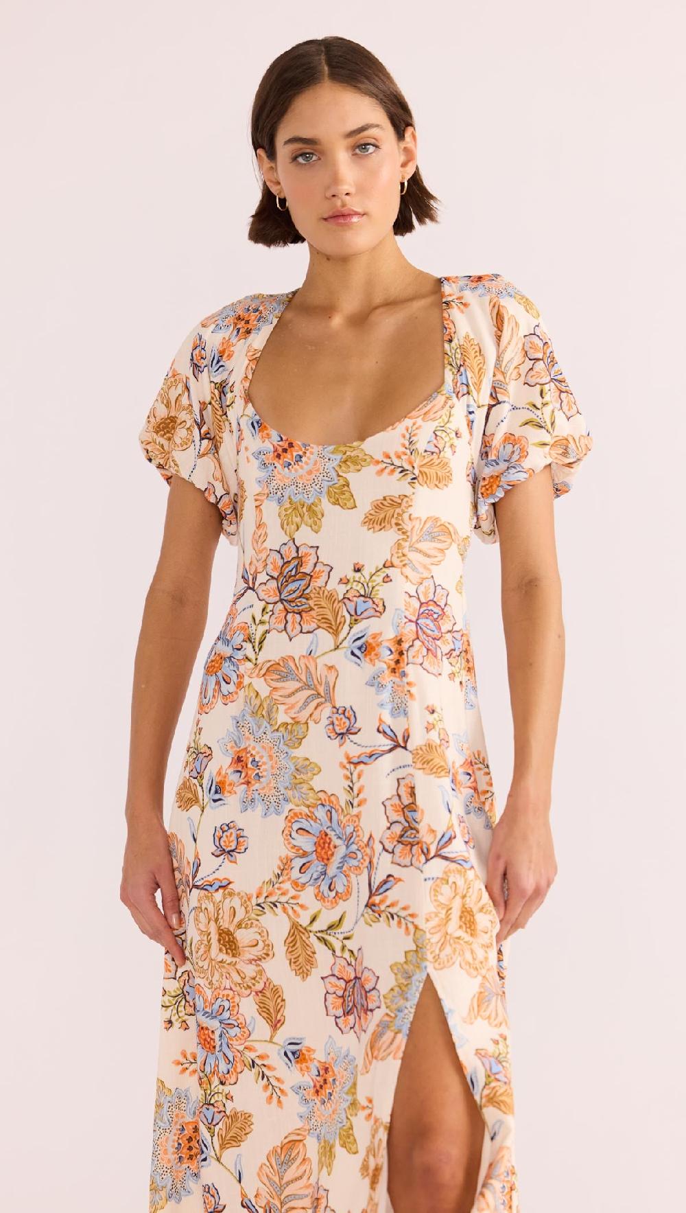 Minkpink Marceline Panel Midi Dress