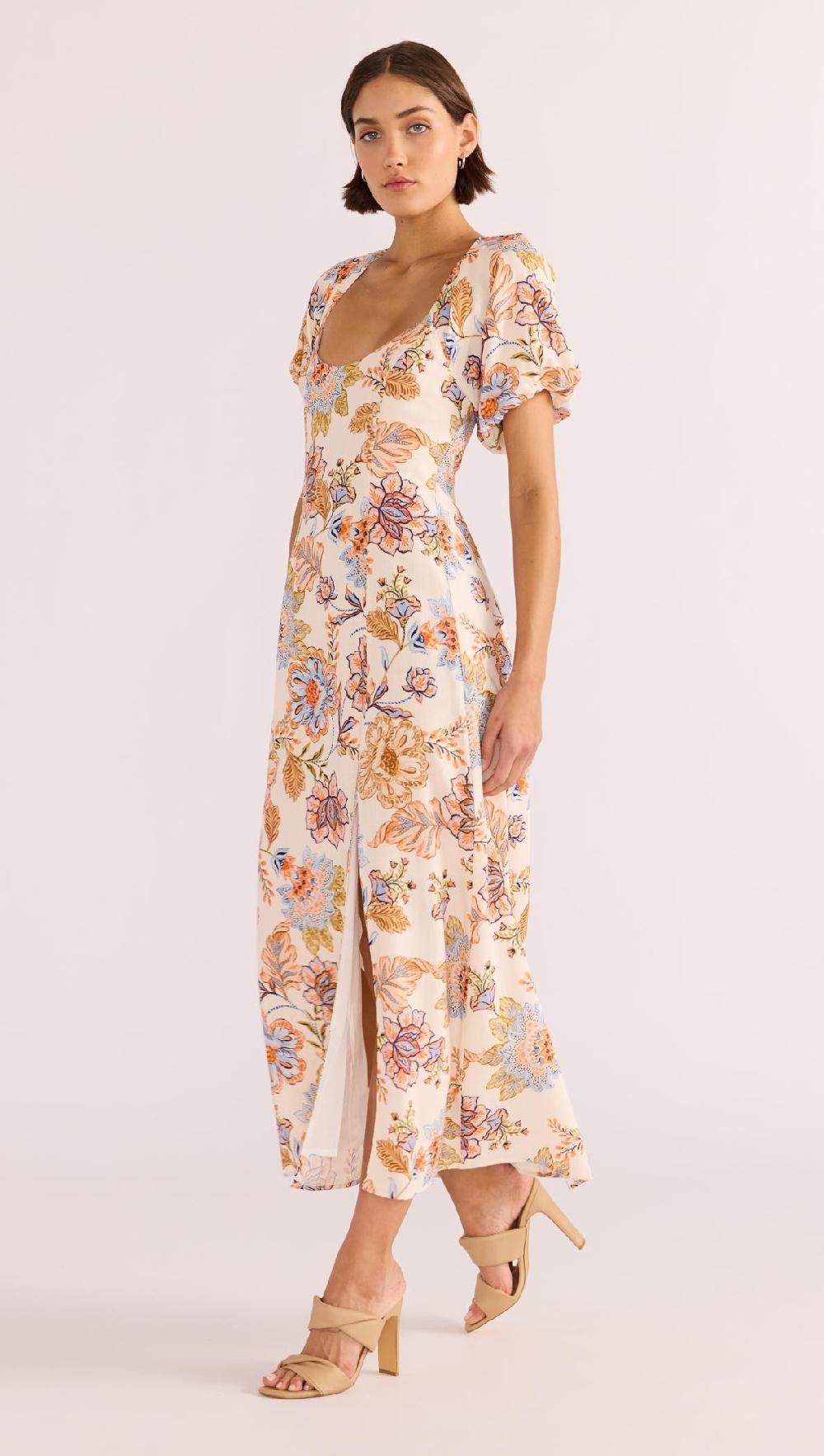 Minkpink Marceline Panel Midi Dress