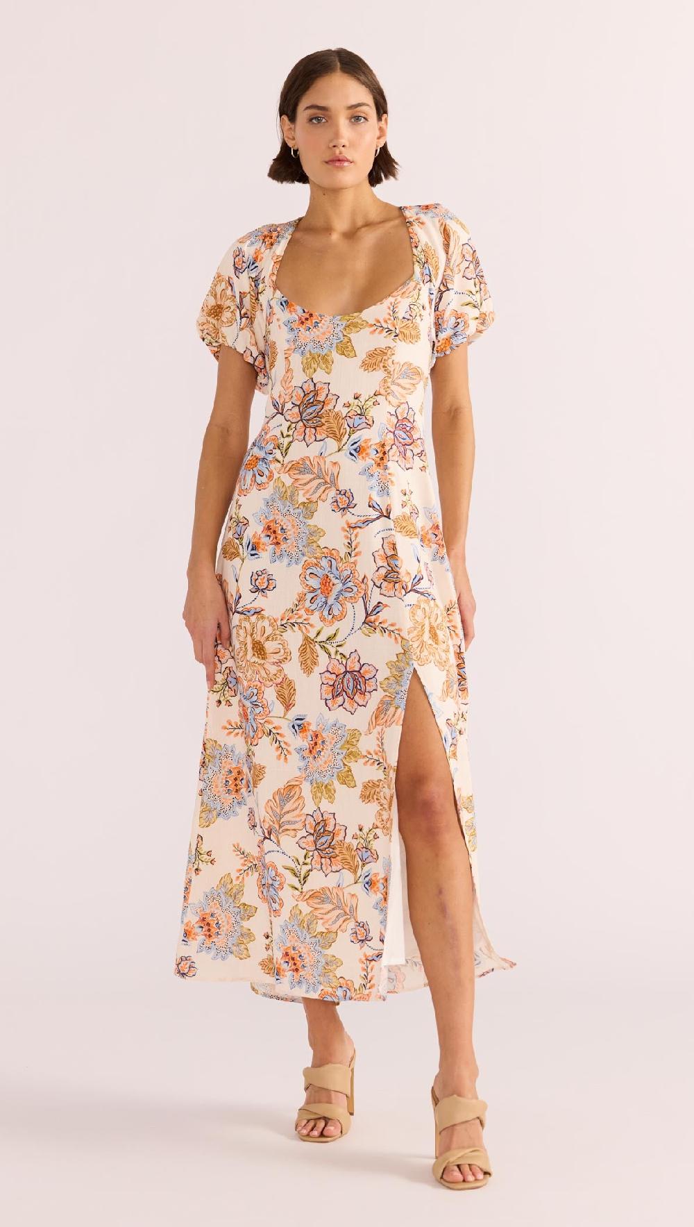minkpink Marceline Panel Midi Dress