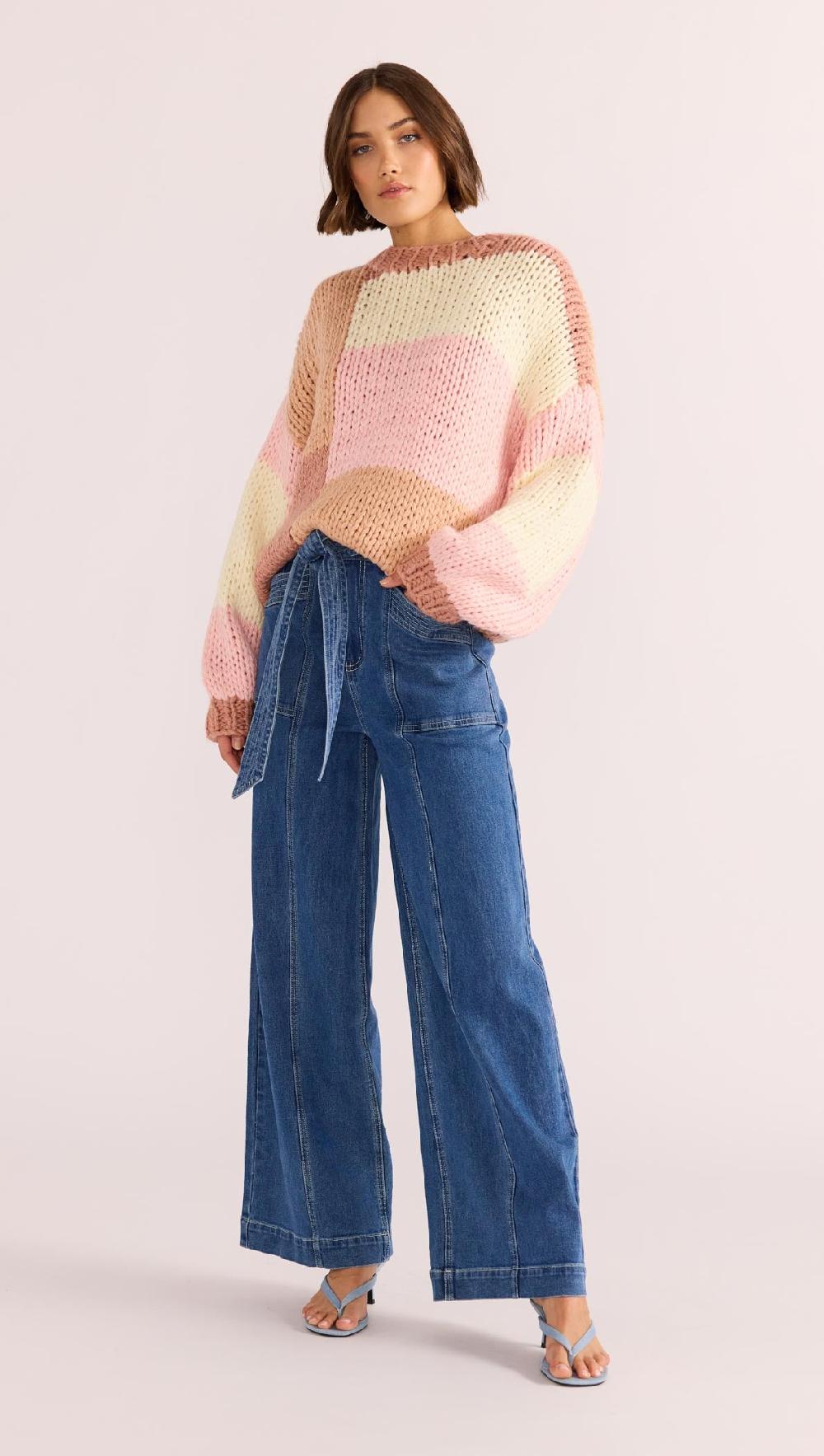 Minkpink Marcella Colour Block Sweater