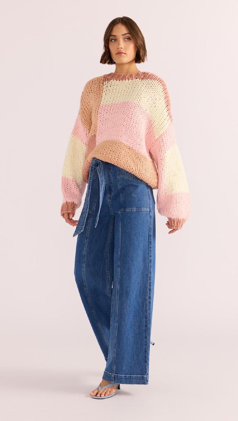 Minkpink Marcella Colour Block Sweater