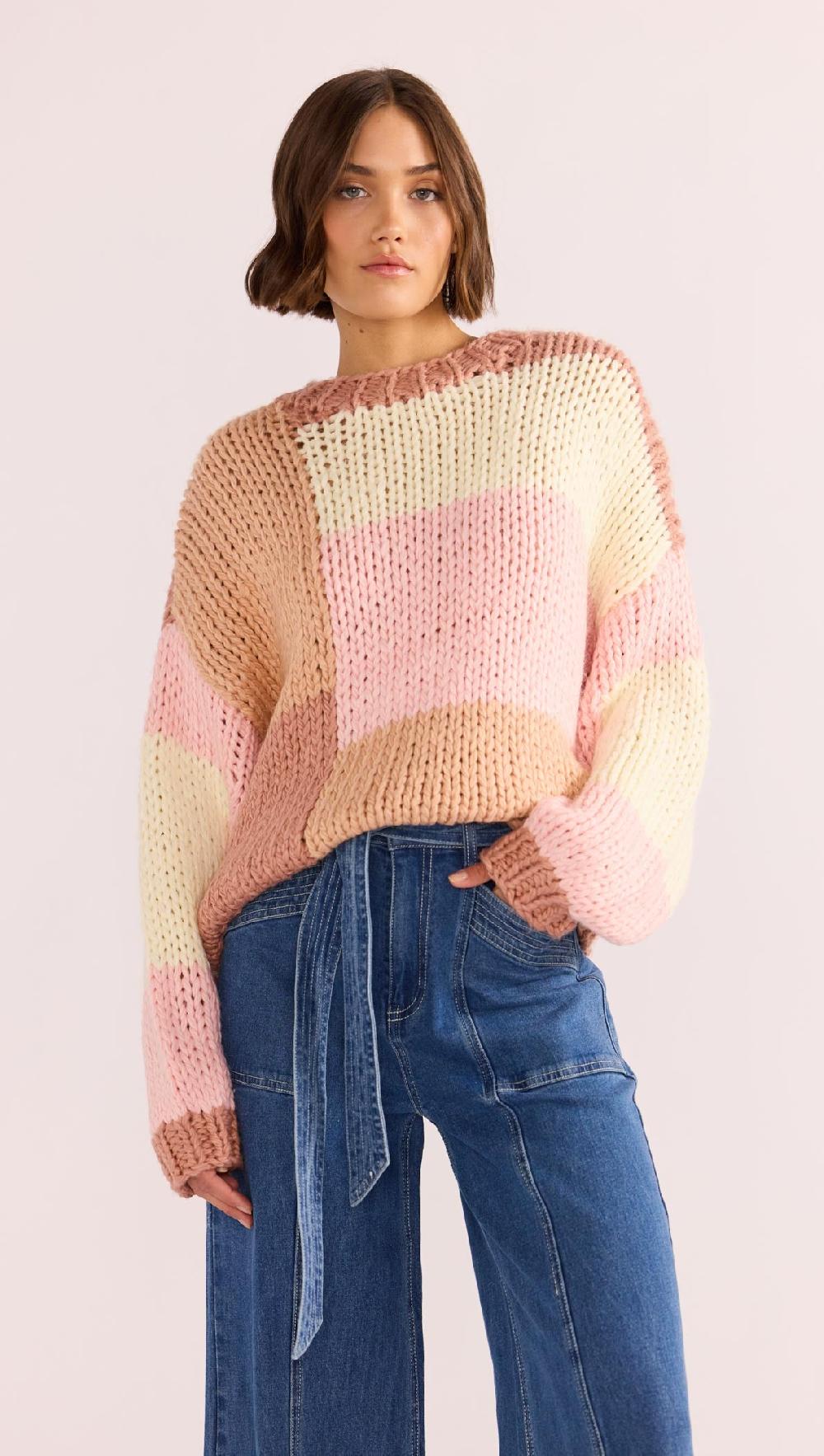 minkpink Marcella Colour Block Sweater