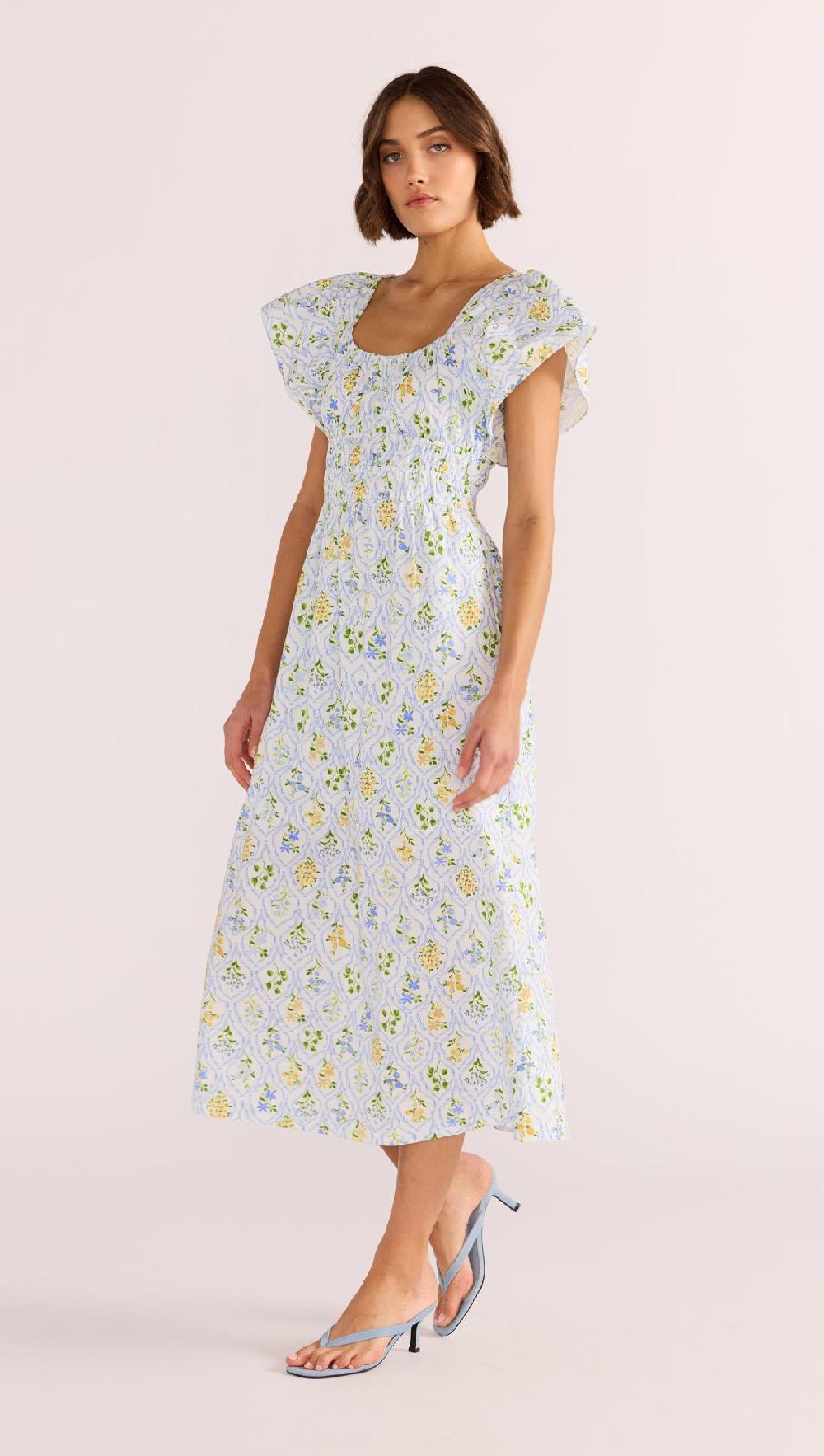 Minkpink Meadow Flutter Midi Dress