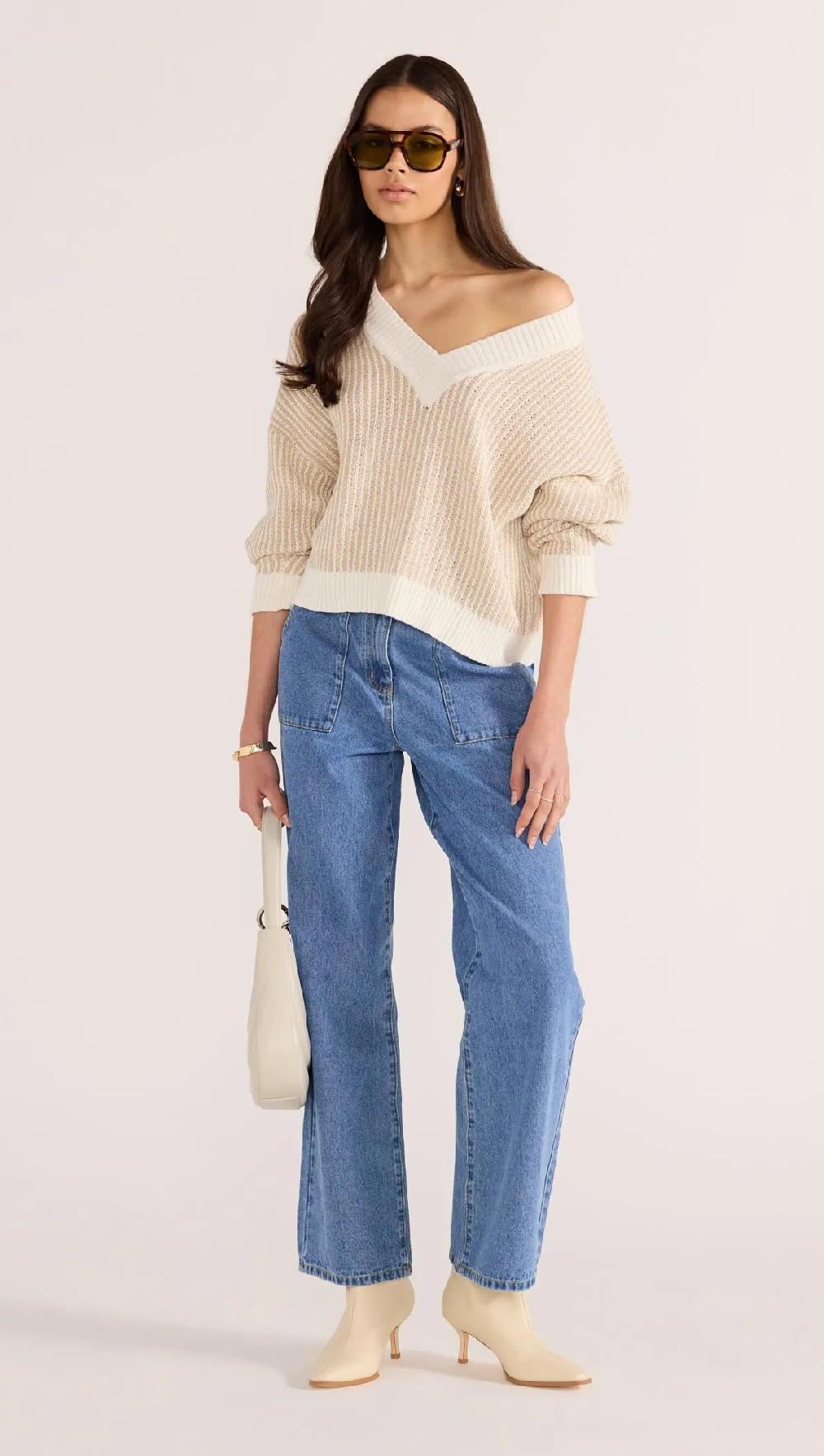 Minkpink Megan V-Neck Sweater