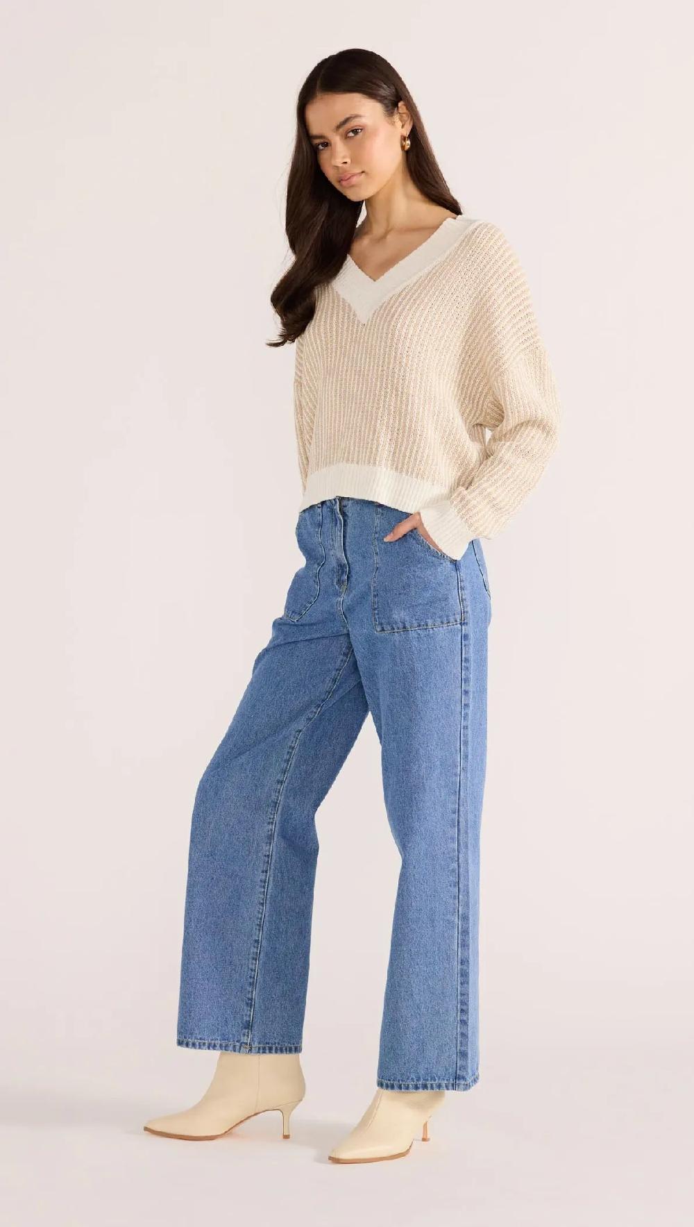 Minkpink Megan V-Neck Sweater