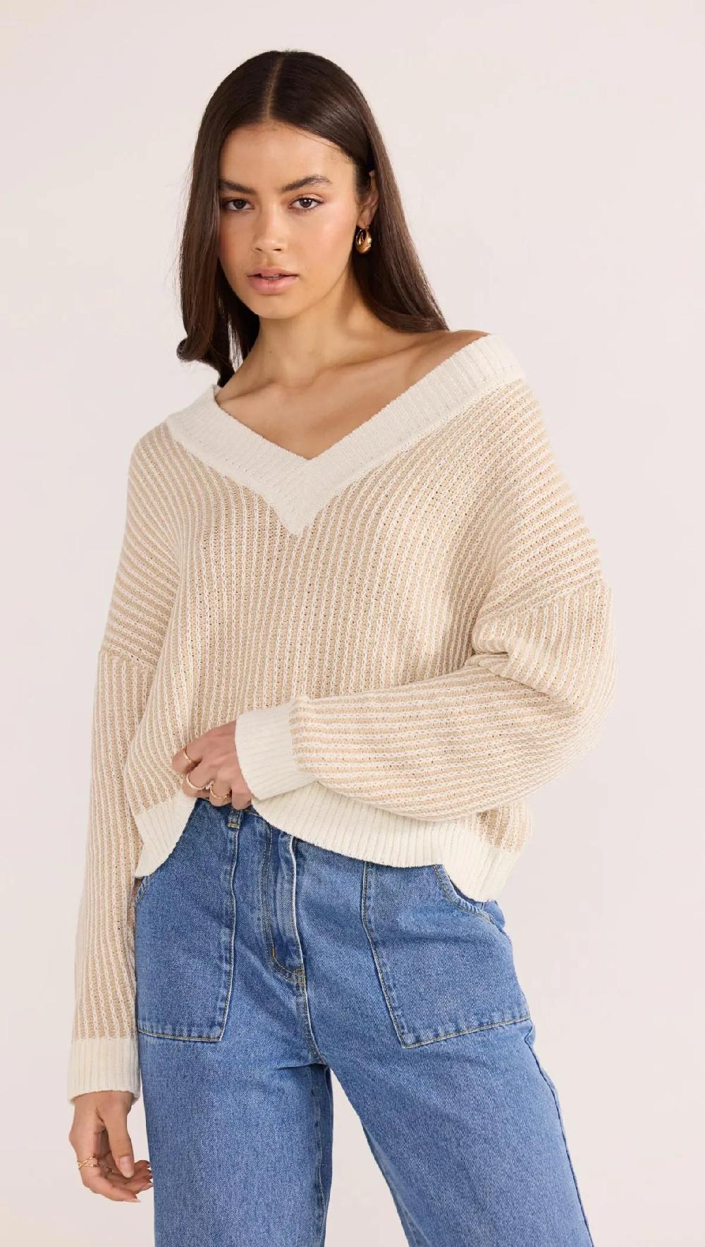 minkpink Megan V-Neck Sweater