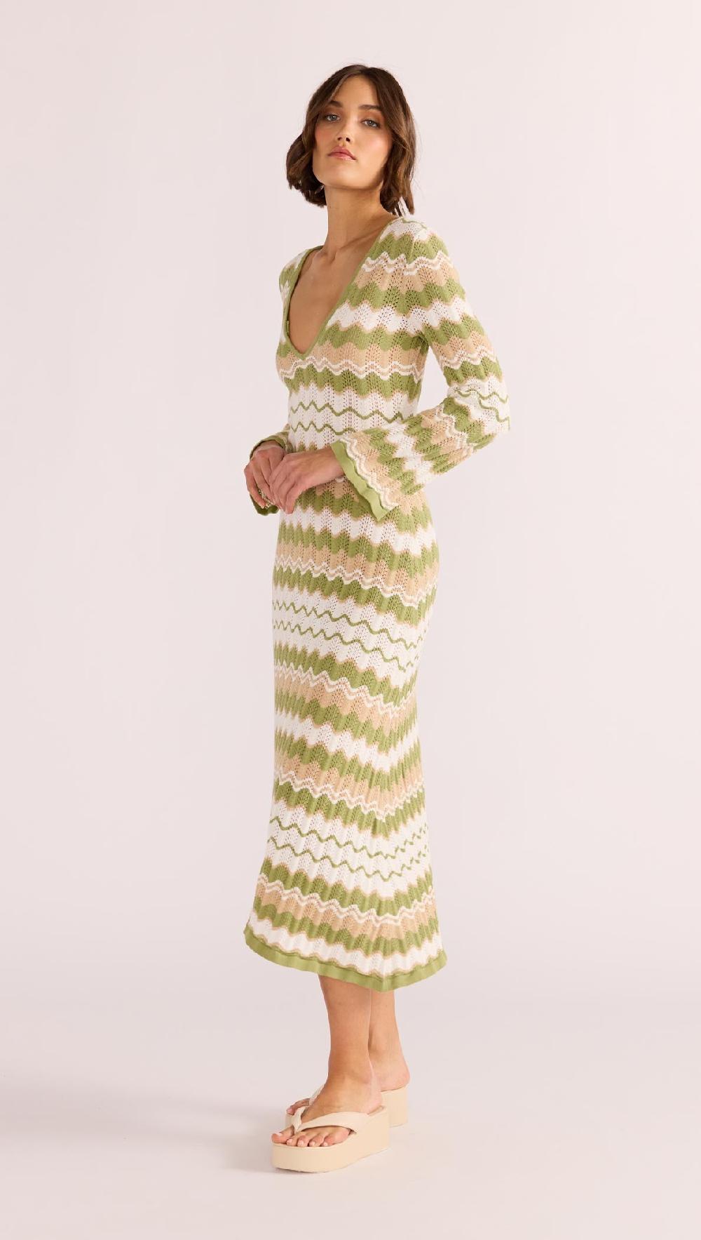 Minkpink Melody Knit Midi Dress