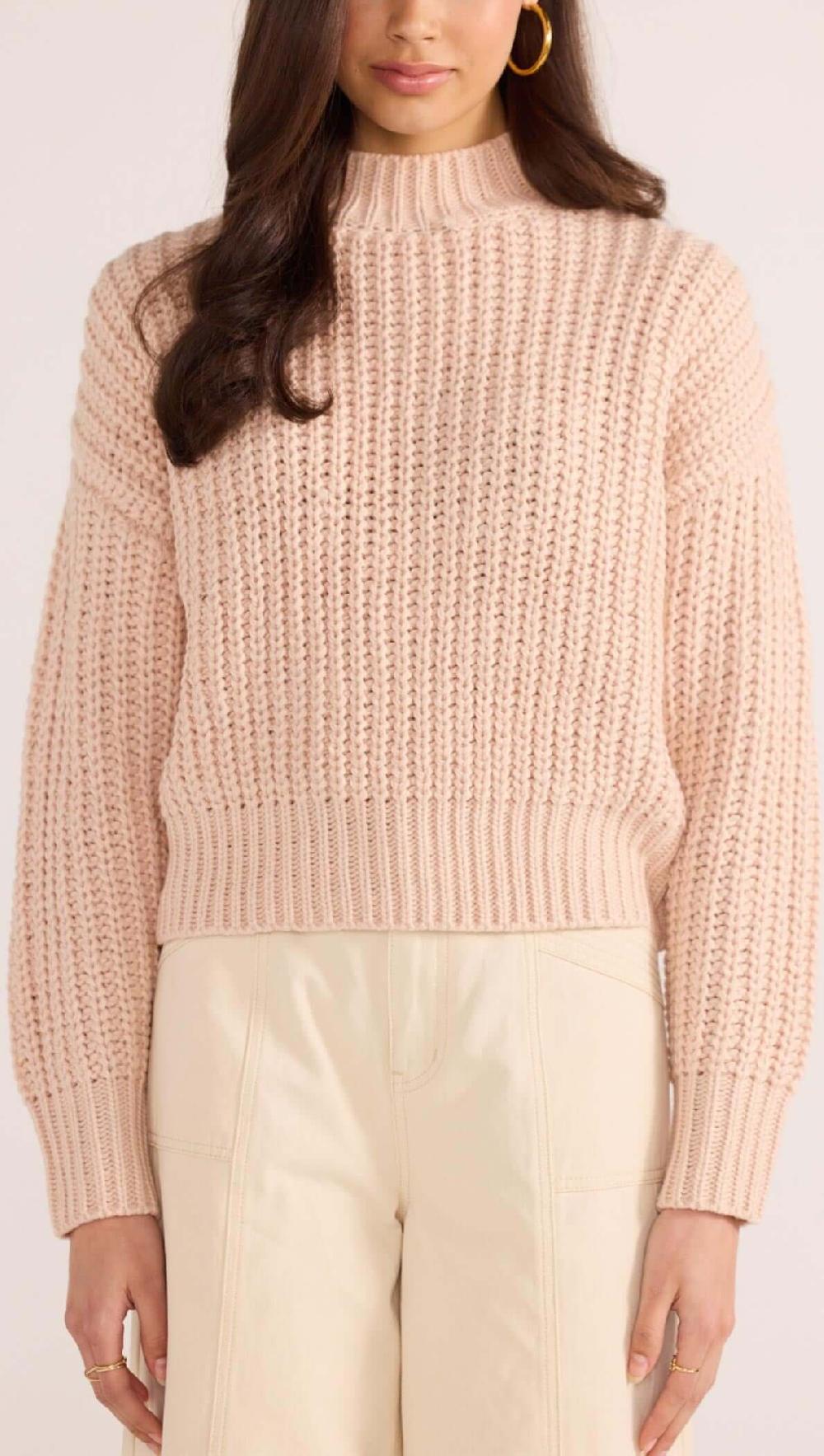 Minkpink Myles Knit Jumper - Blush Pink