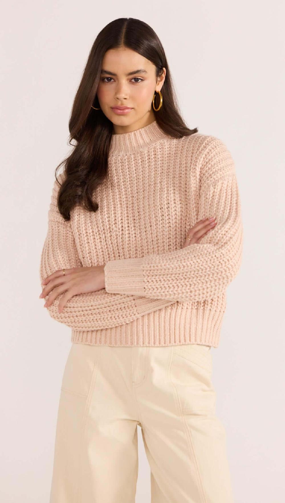 minkpink Myles Knit Jumper - Blush Pink