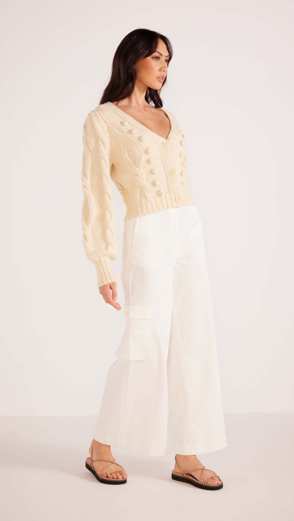 Minkpink Myrtle Cable Knit Cardigan - Final Sale
