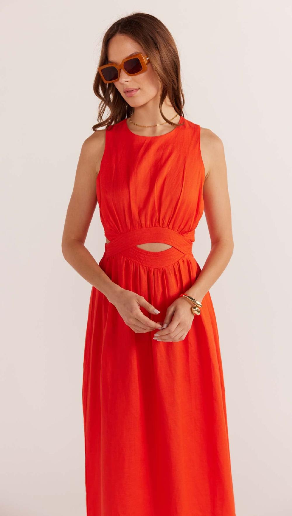 Minkpink Nerida Cut Out Midi Dress - Final Sale