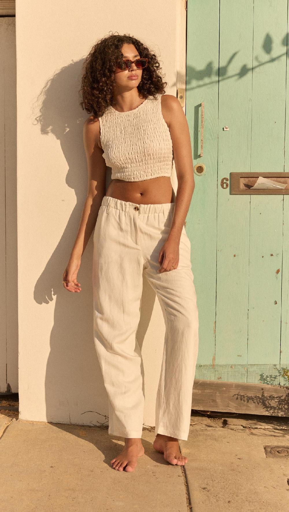 minkpink Nerida Shirred Tank Top