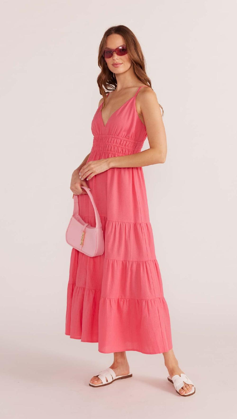 Minkpink Nerida Tiered Midi Dress - Final Sale