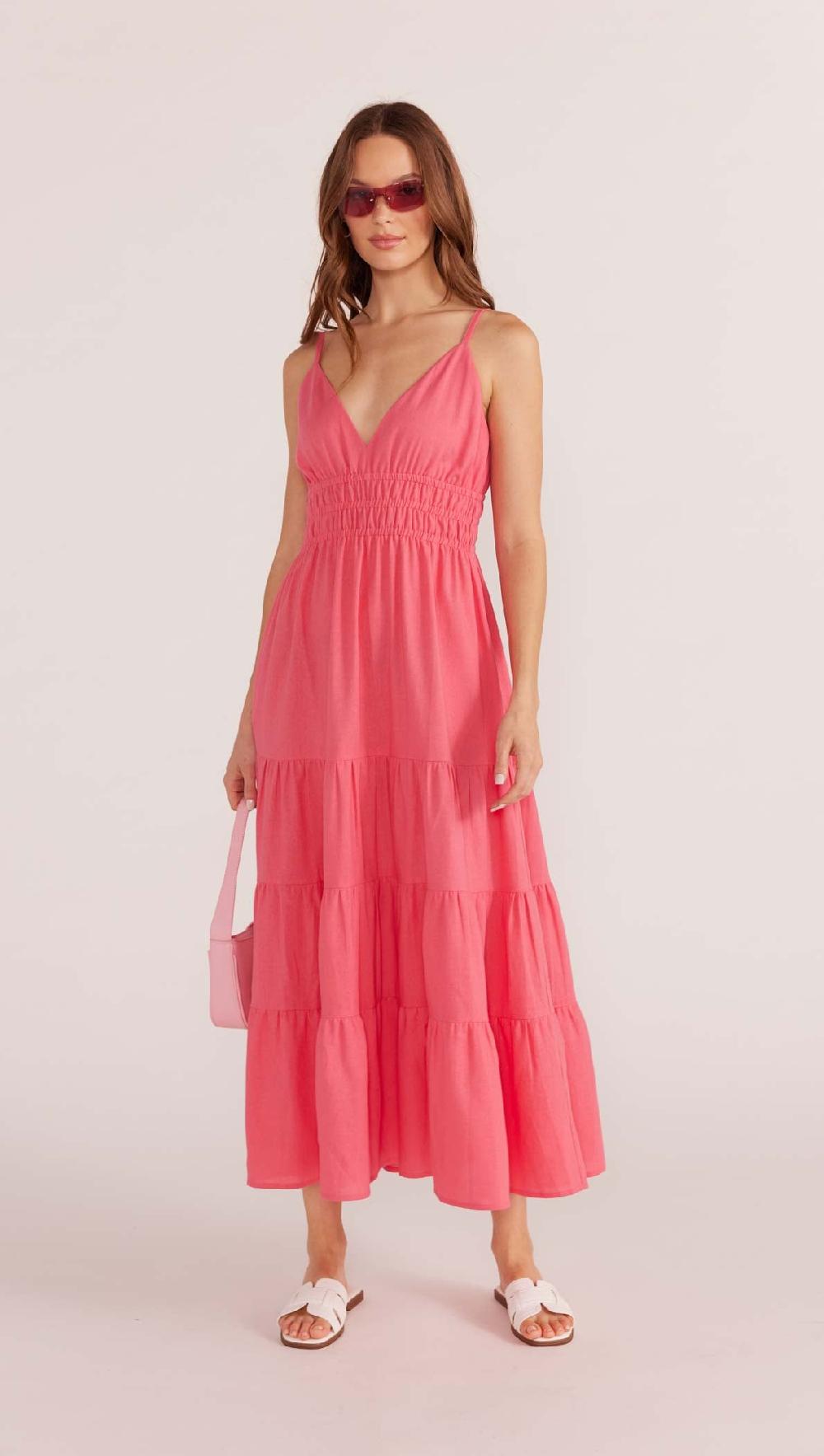 Minkpink Nerida Tiered Midi Dress - Final Sale
