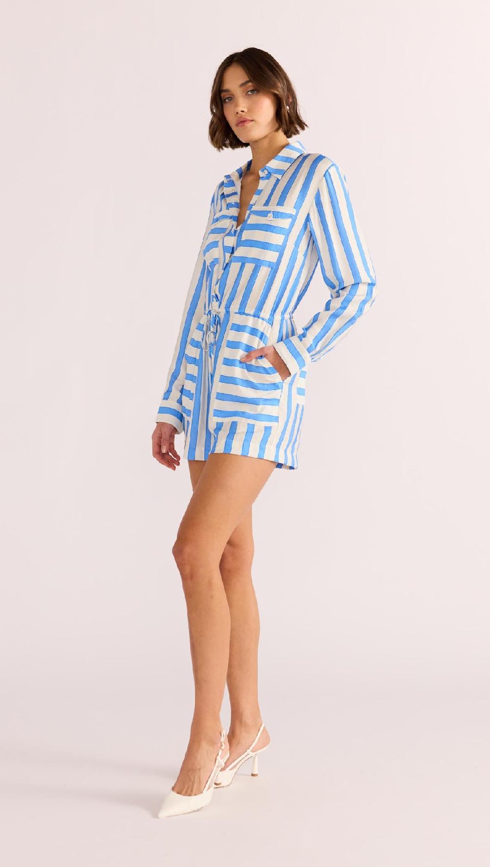 Minkpink Nimue Stripe Playsuit