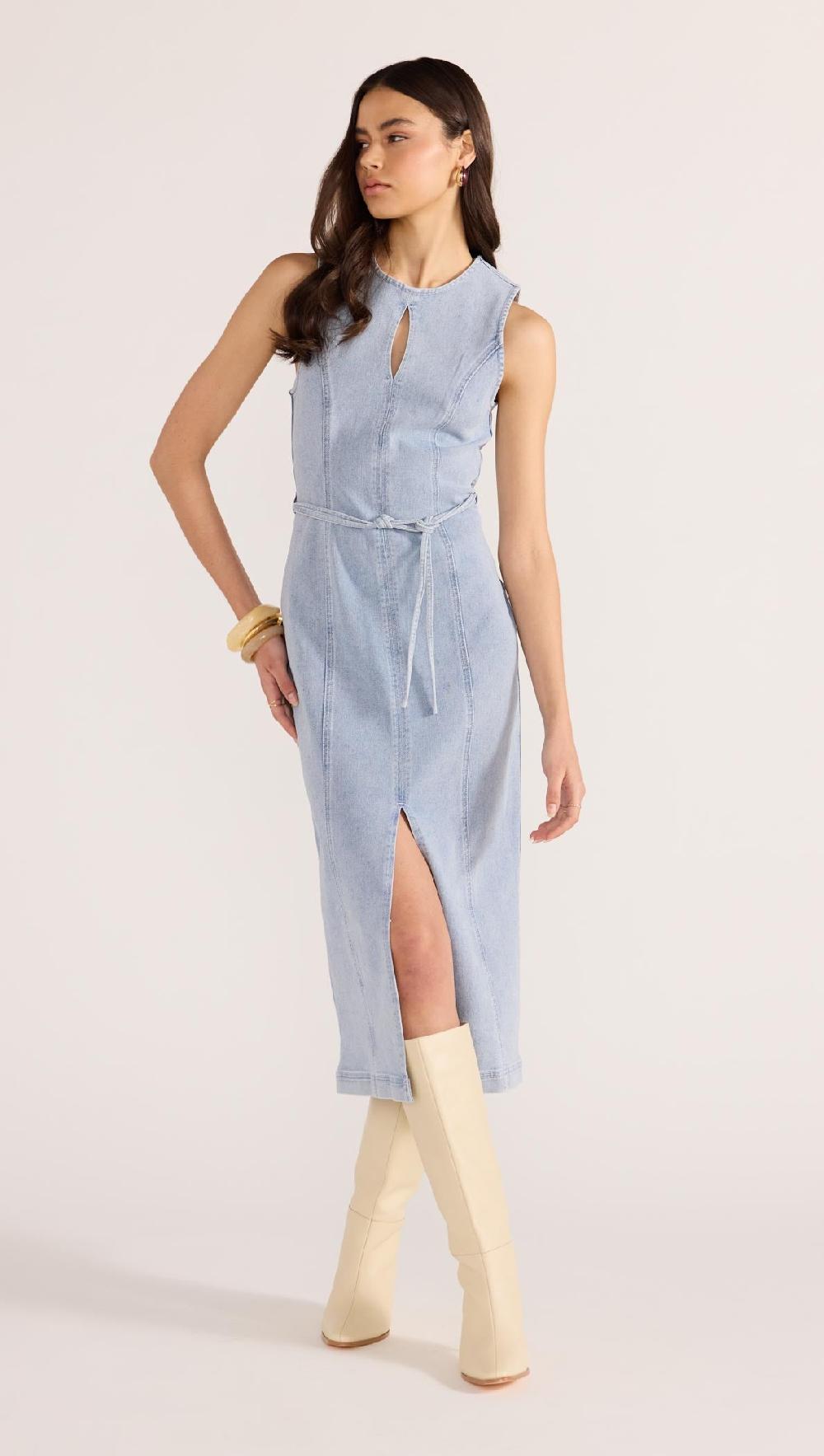 Minkpink Oliver Denim Midi Dress
