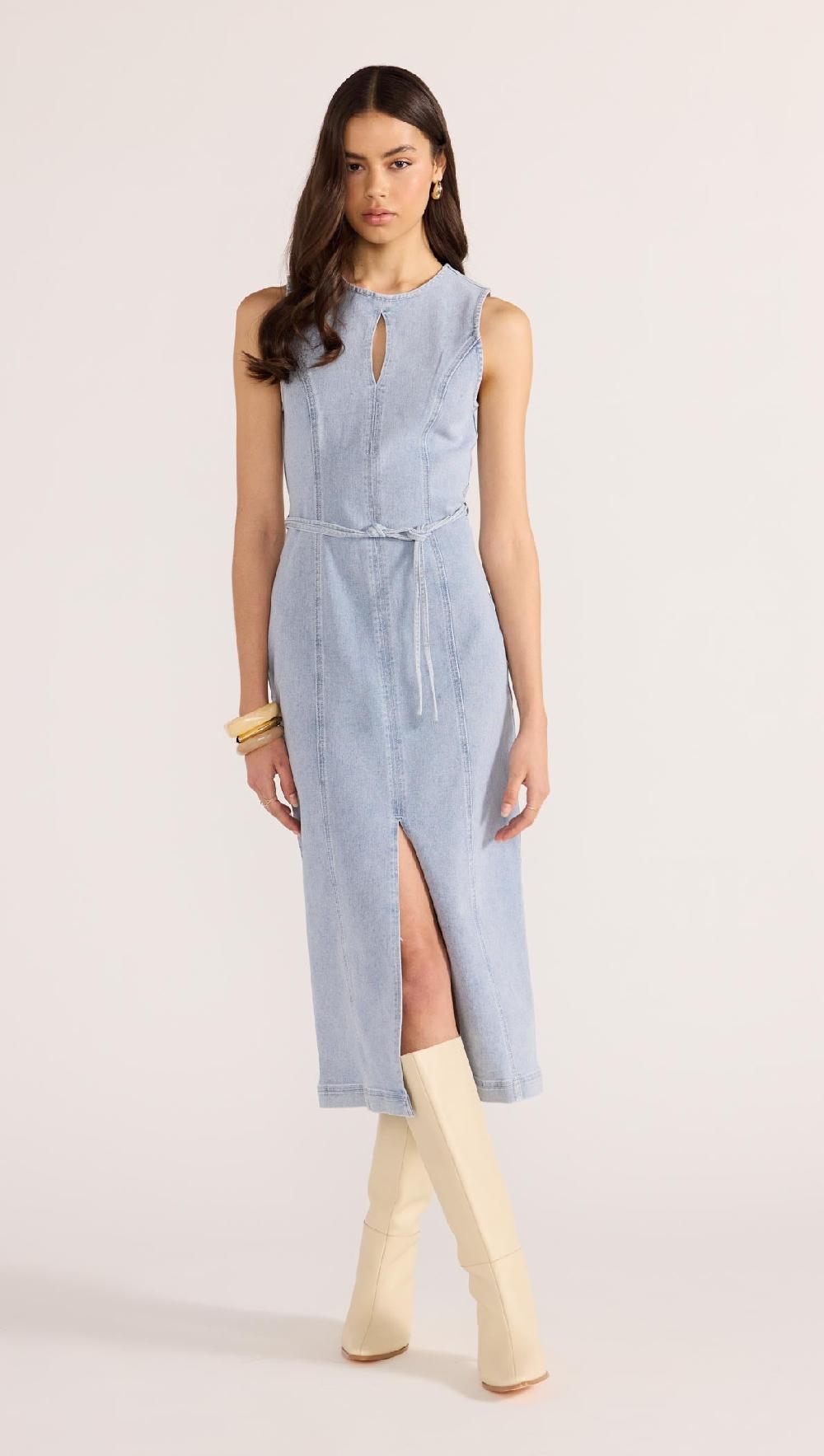 minkpink Oliver Denim Midi Dress