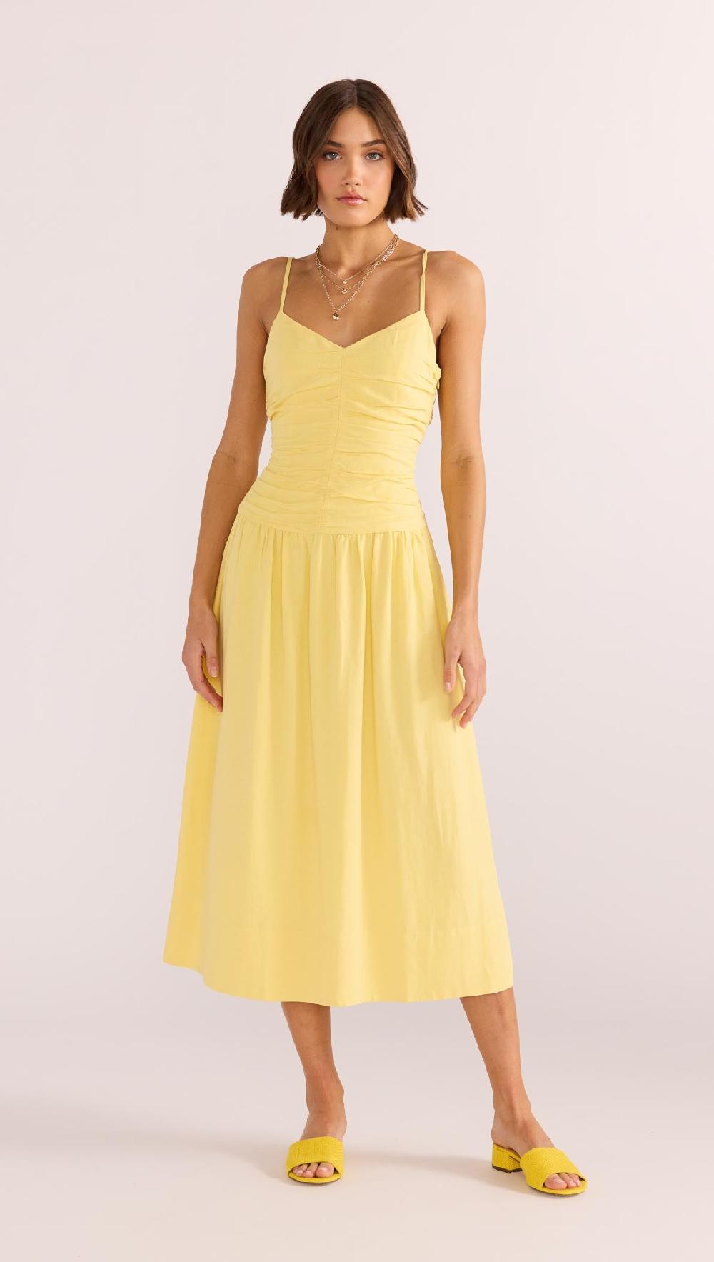 minkpink Ophelia Ruched Midi Dress