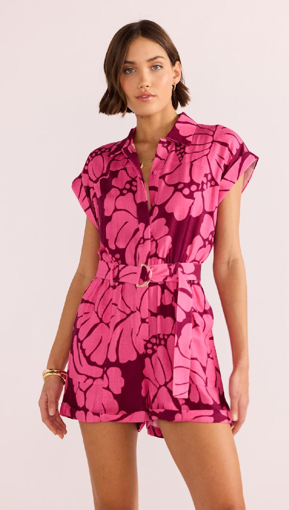 minkpink Persephone Belted Playsuit