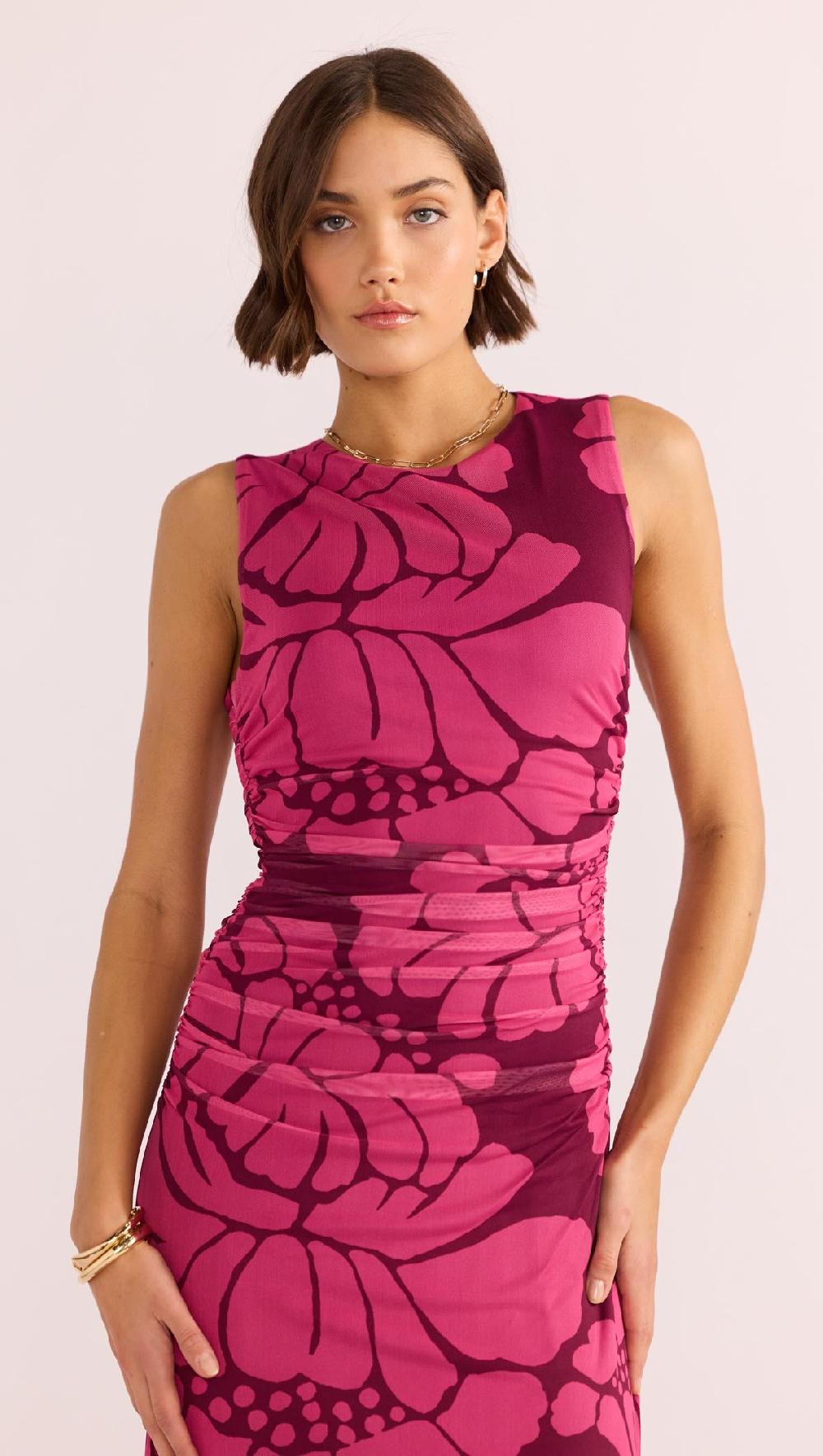 Minkpink Persephone Mesh Midi Dress