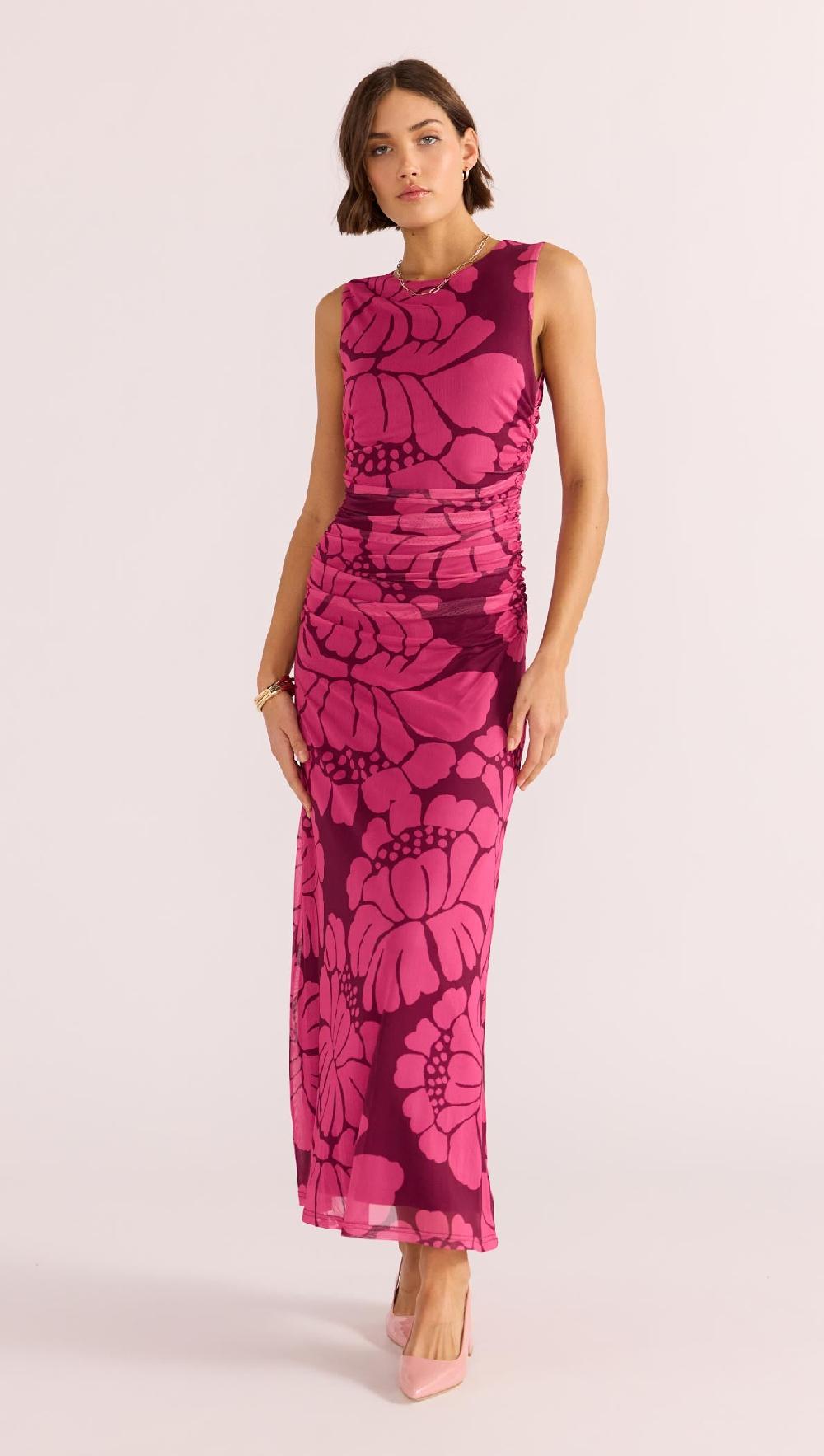 Minkpink Persephone Mesh Midi Dress