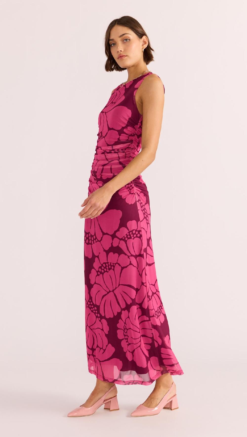 Minkpink Persephone Mesh Midi Dress