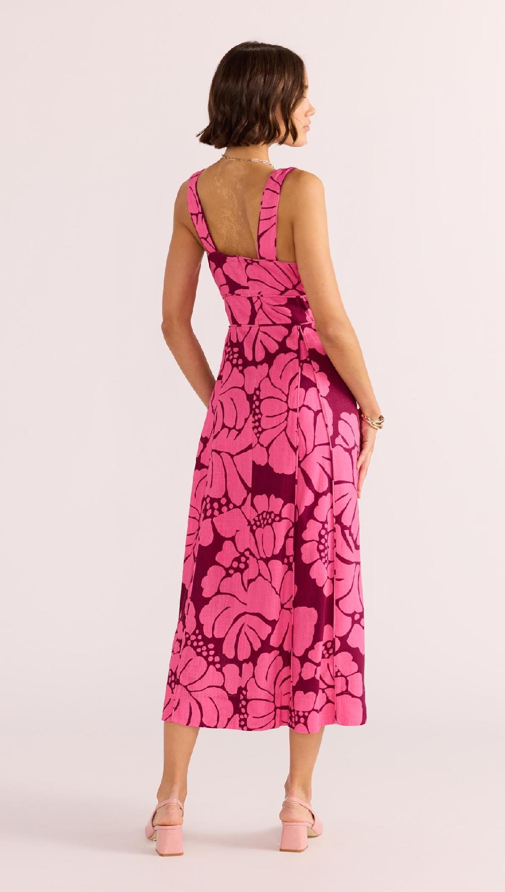 Minkpink Persephone Panel Midi Dress