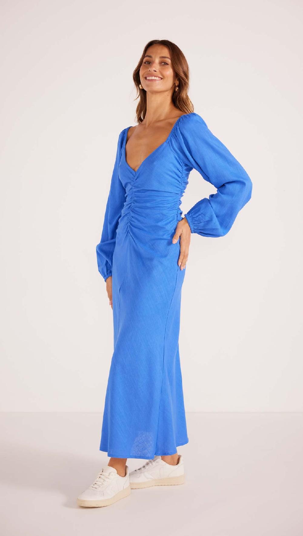 Minkpink Phoebe Ruched Midi Dress - Final Sale
