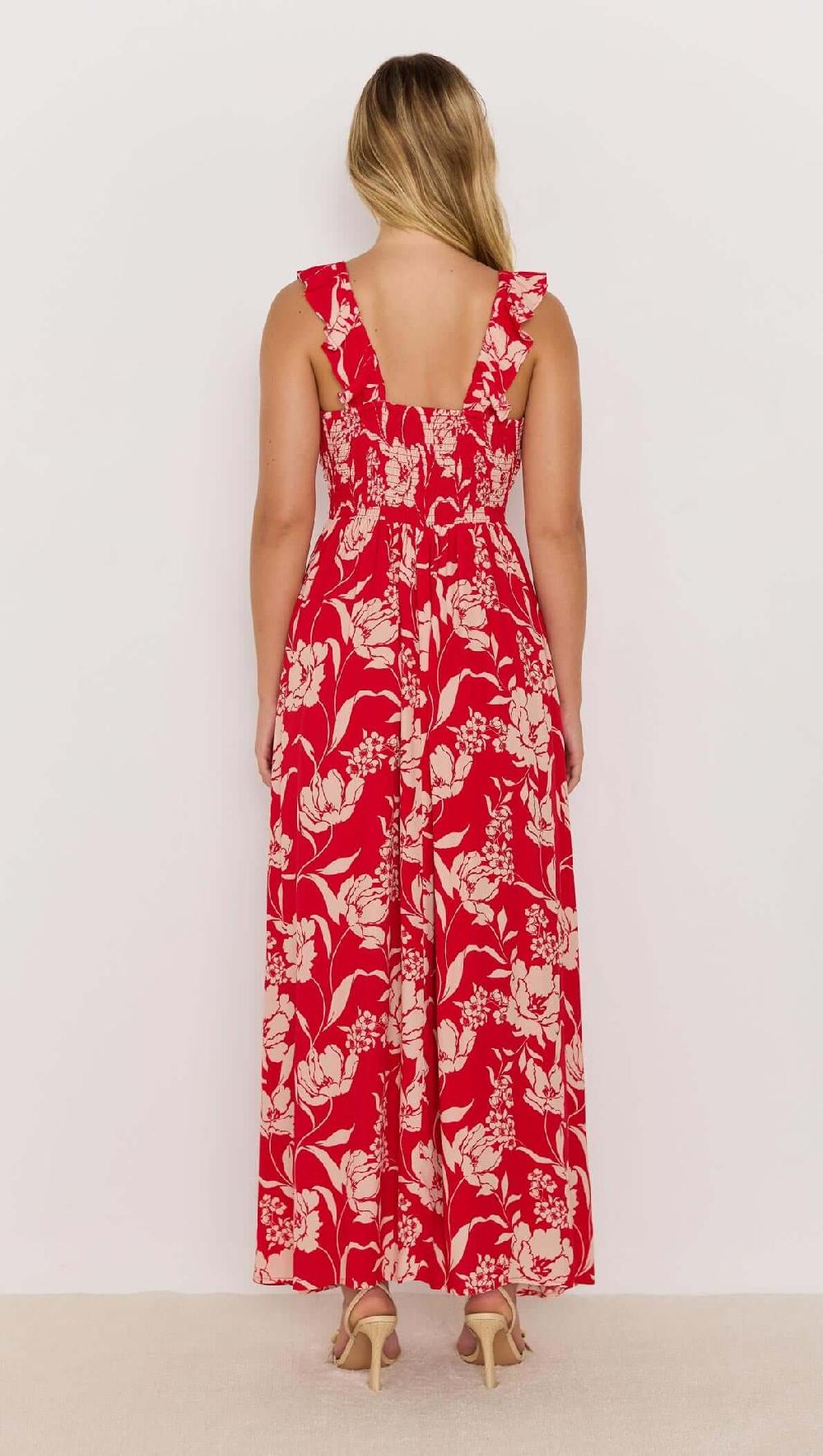 Minkpink Poppy Maxi Dress - Red