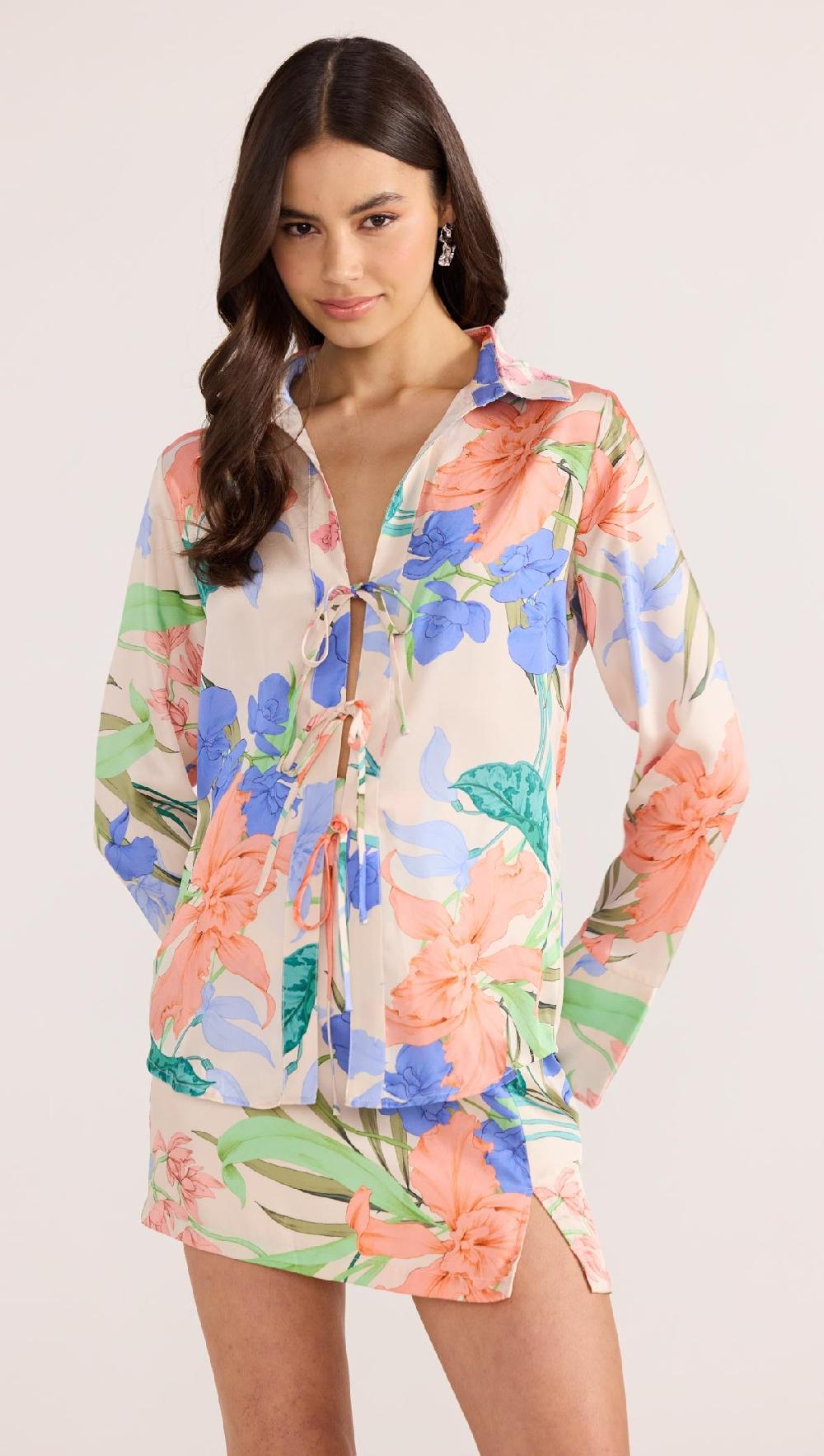 minkpink Ravina Tie Shirt