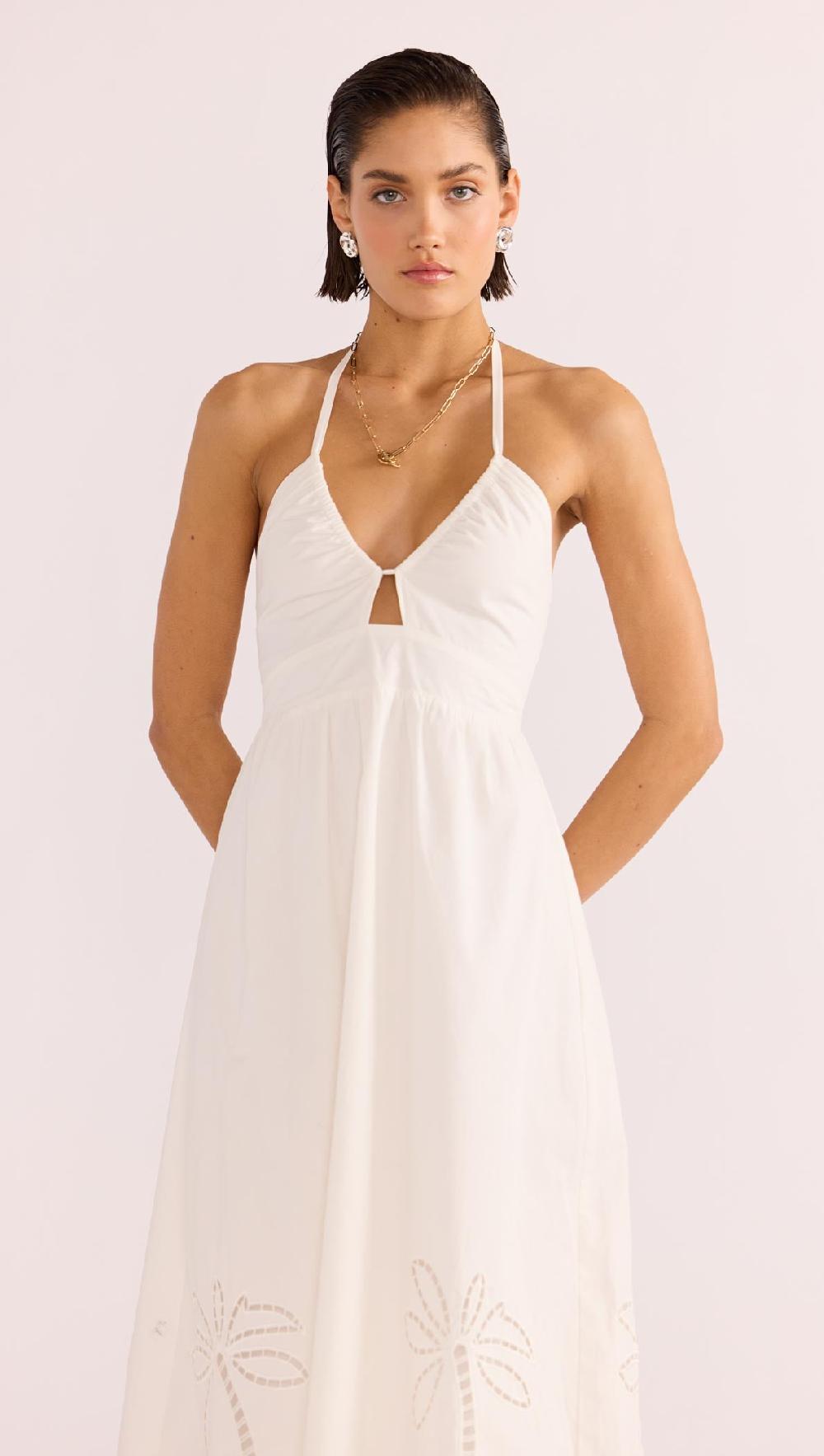 Minkpink Romina Broderie Midi Dress