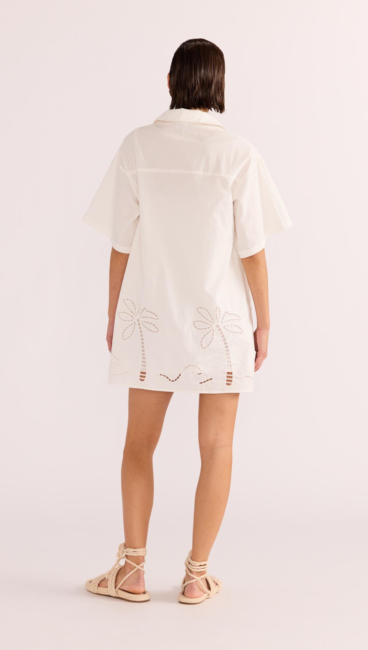 Minkpink Romina Broderie Shirt Dress