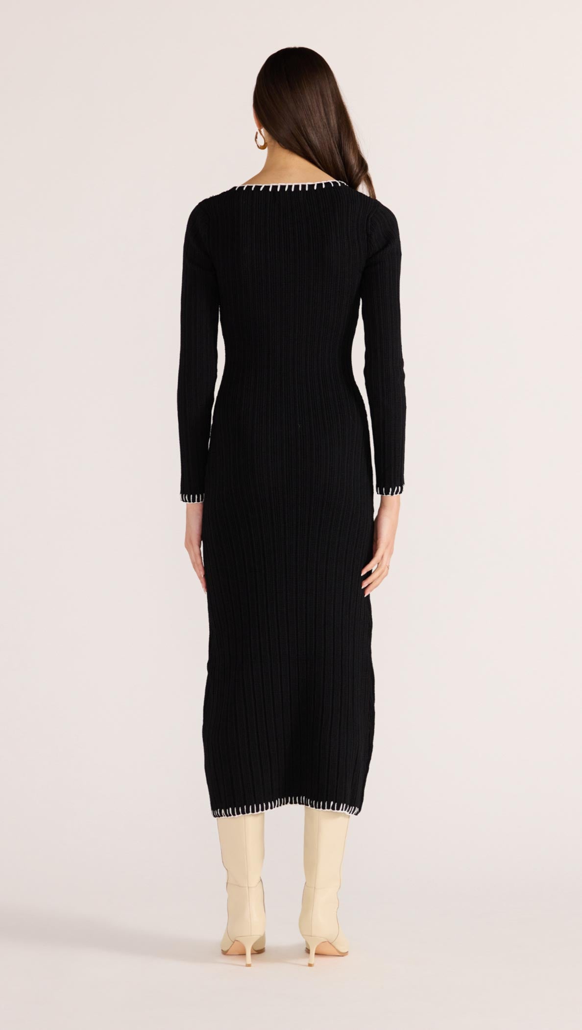 Minkpink Sana Blanket Stitch Knit Dress
