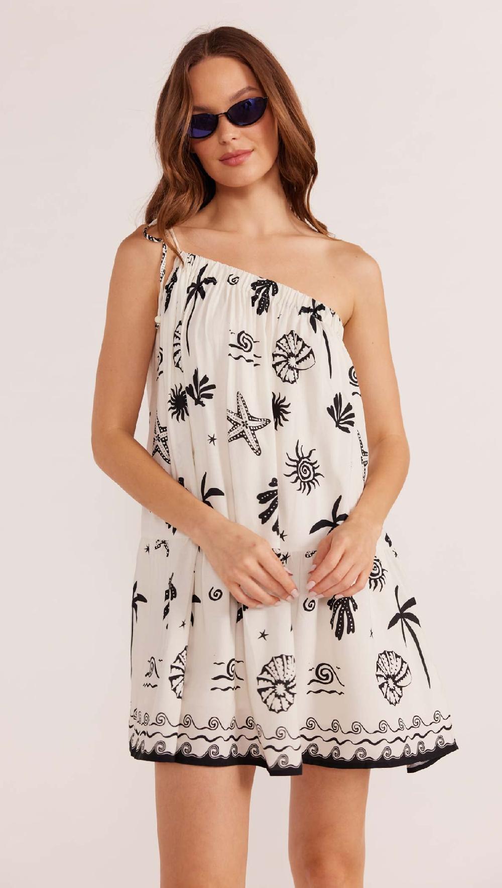 Minkpink Shell One Shoulder Mini Dress - Final Sale