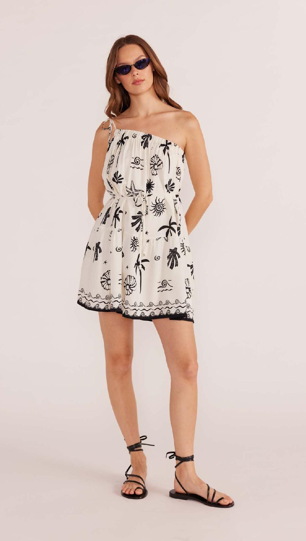 Minkpink Shell One Shoulder Mini Dress - Final Sale