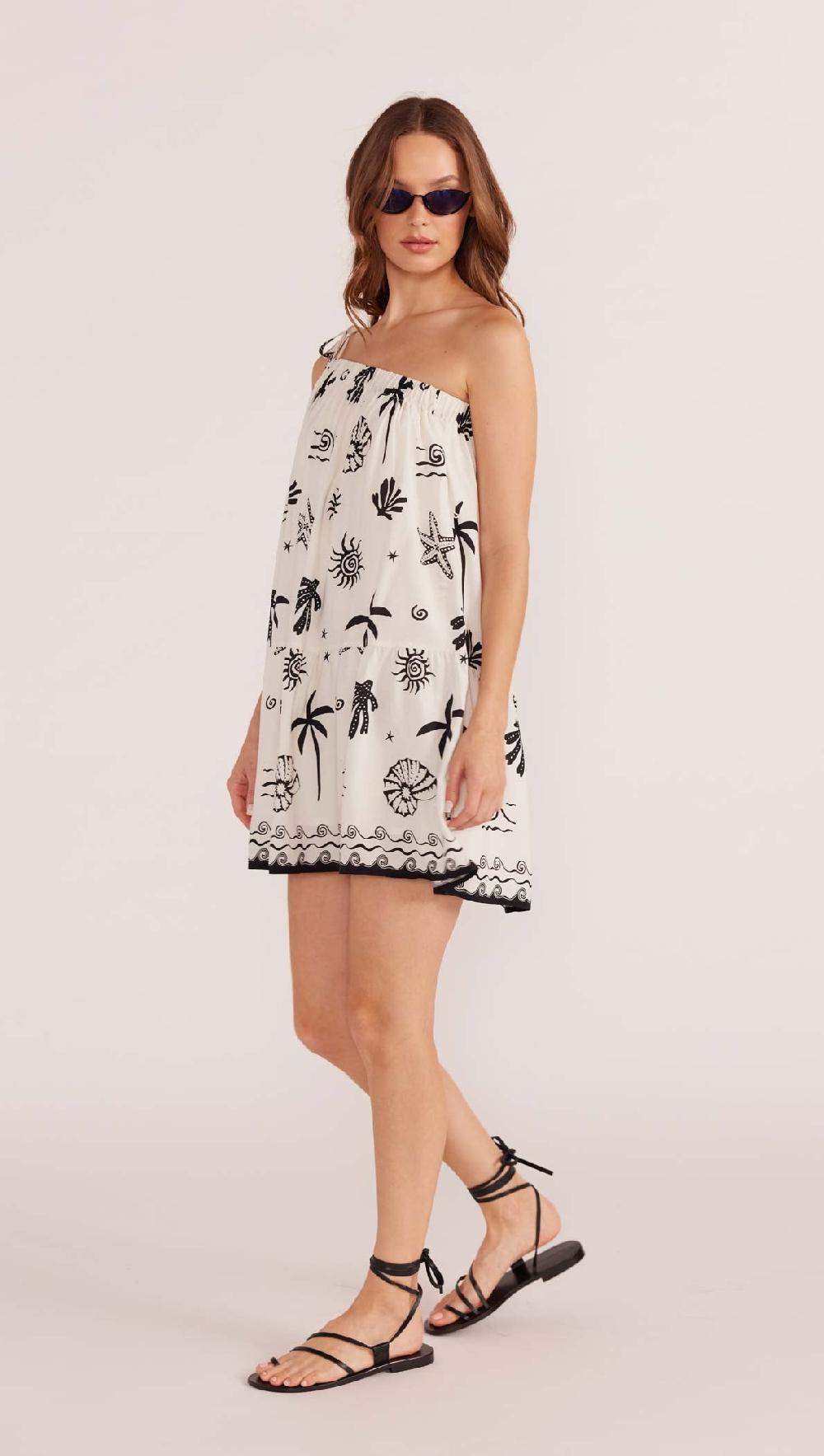 Minkpink Shell One Shoulder Mini Dress - Final Sale