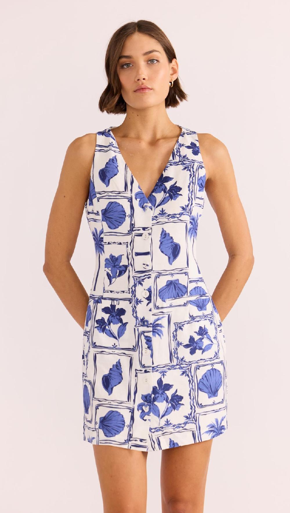 minkpink Sylvie Button Up Mini Dress