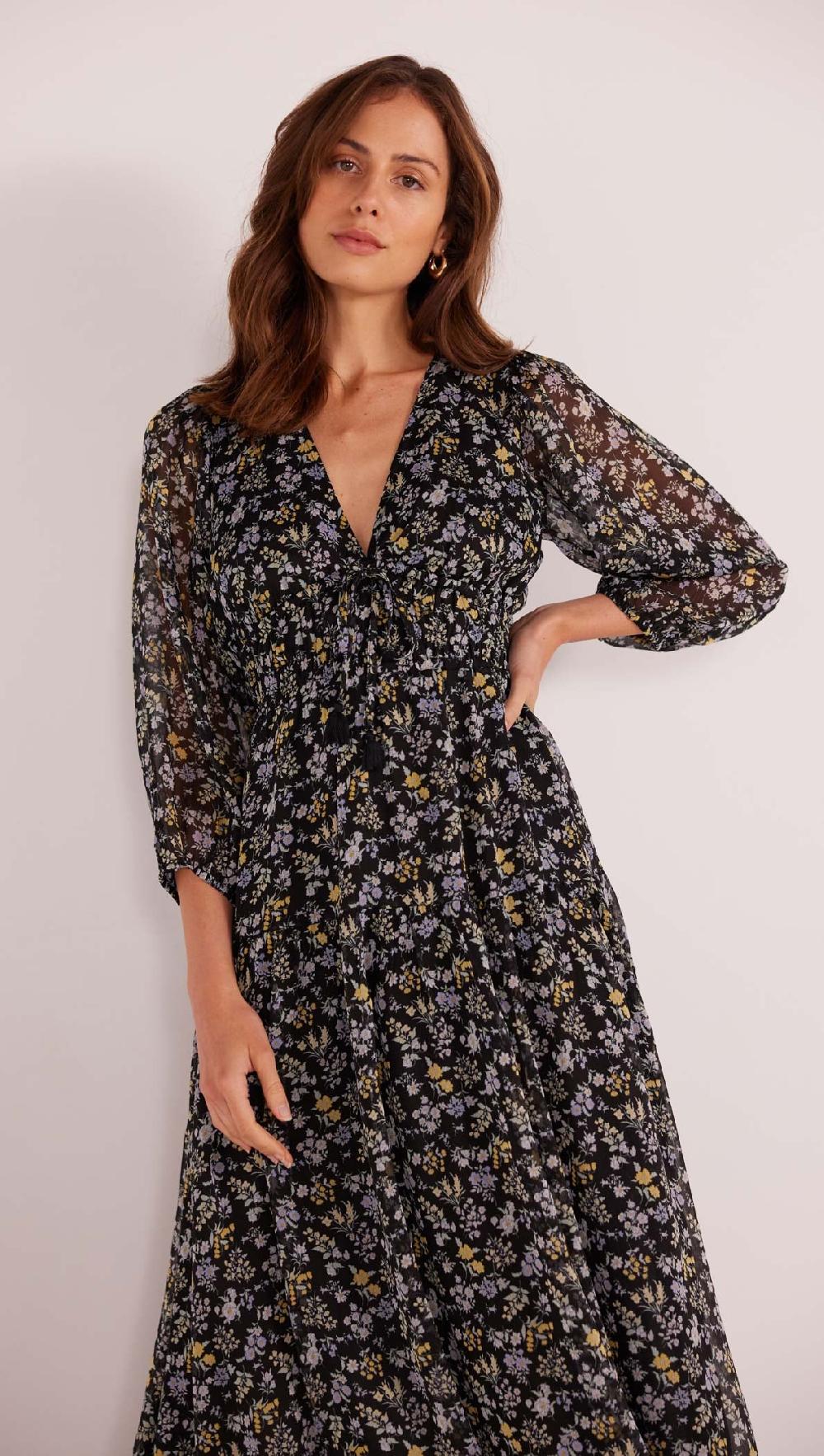 Minkpink Taylee Long Sleeve Midi Dress - Final Sale