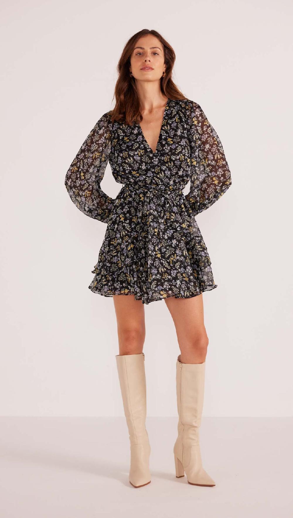 minkpink Taylee Long Sleeve Mini Dress - Final Sale