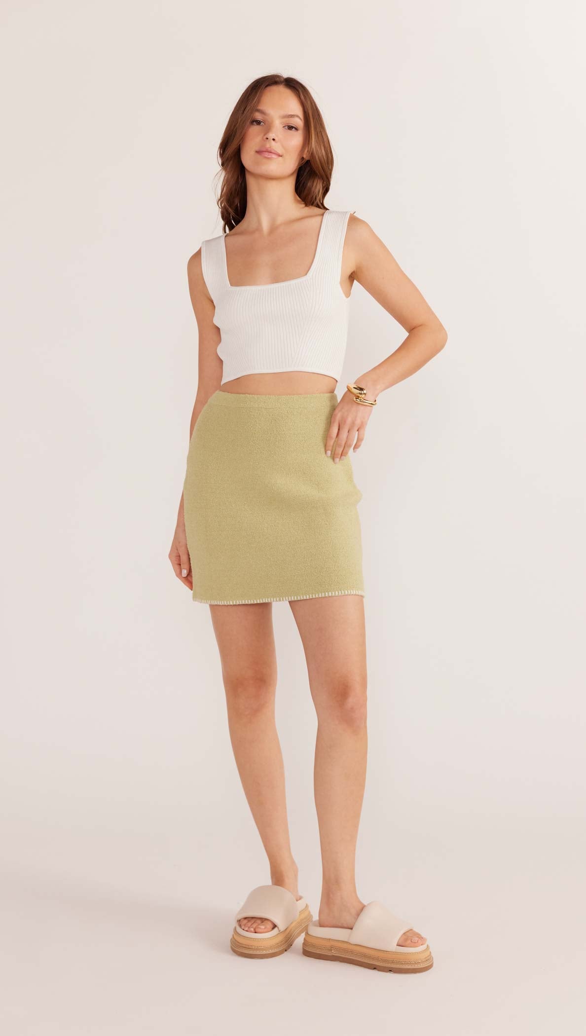 minkpink Tori Knit Mini Skirt - Final Sale