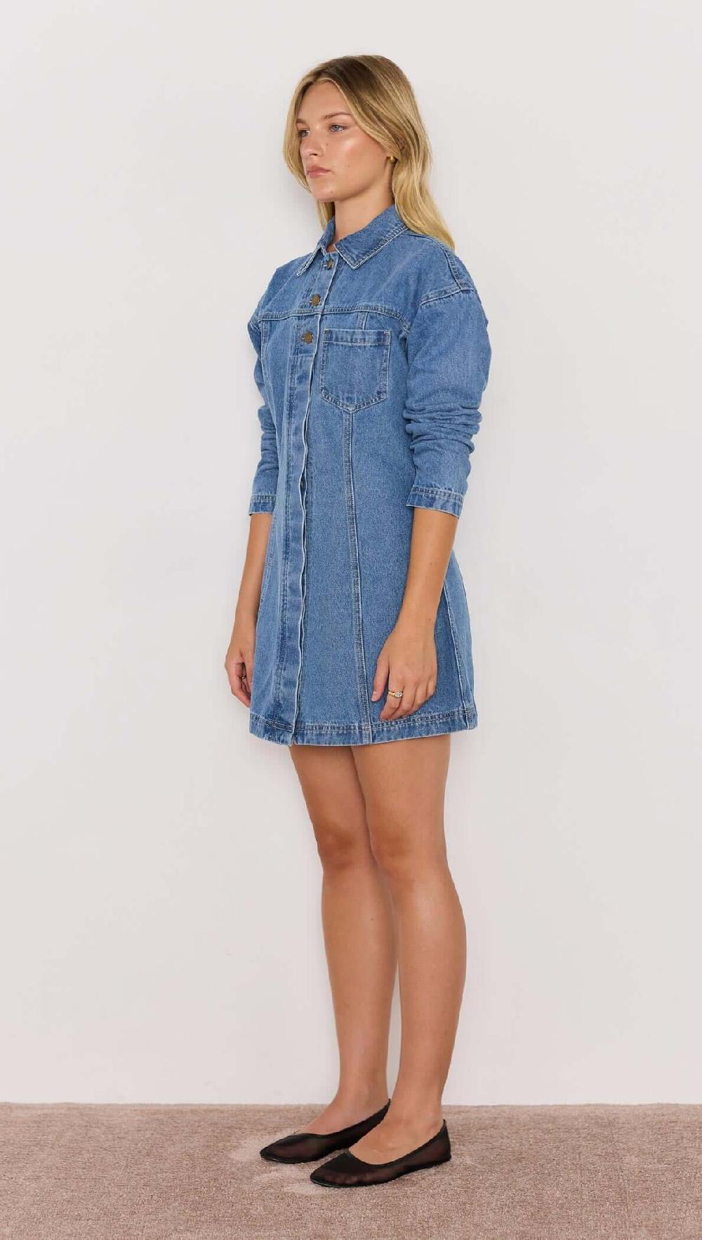 Minkpink Tully Denim Mini Dress