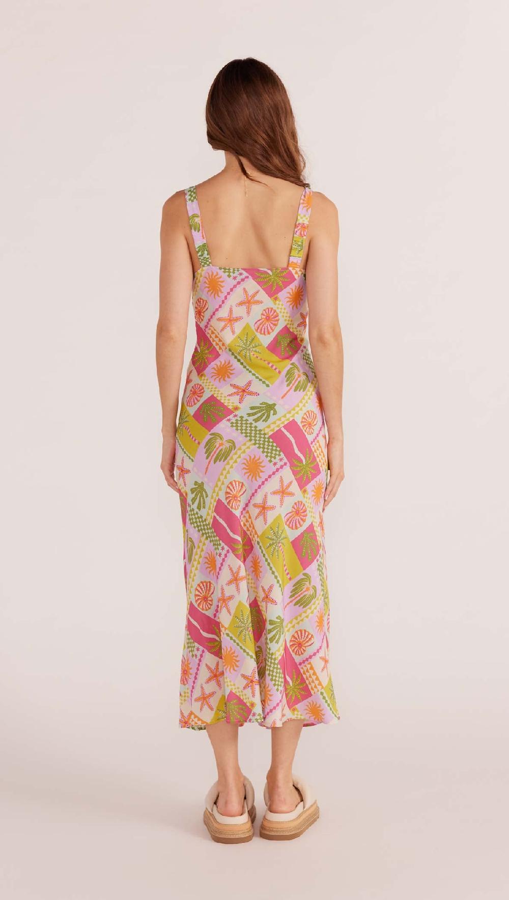 Minkpink Under The Sea Bias Cut Dress - Final Sale