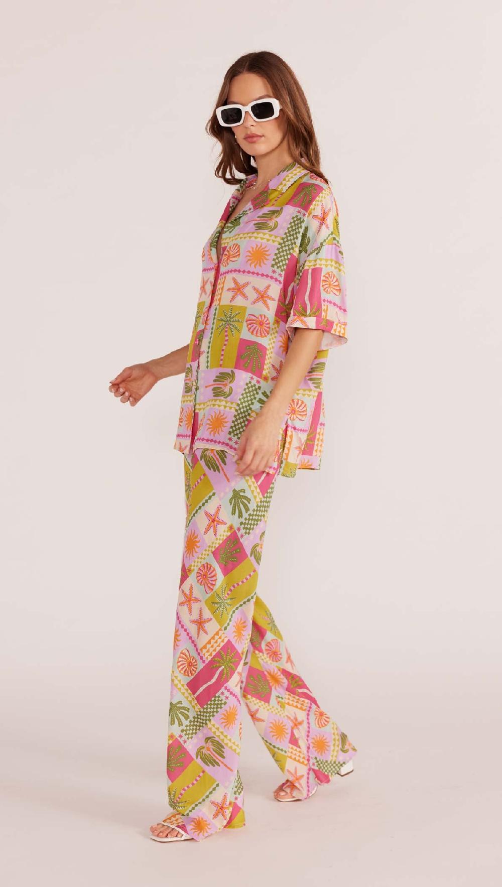 Minkpink Under The Sea Bias Cut Pant - Final Sale