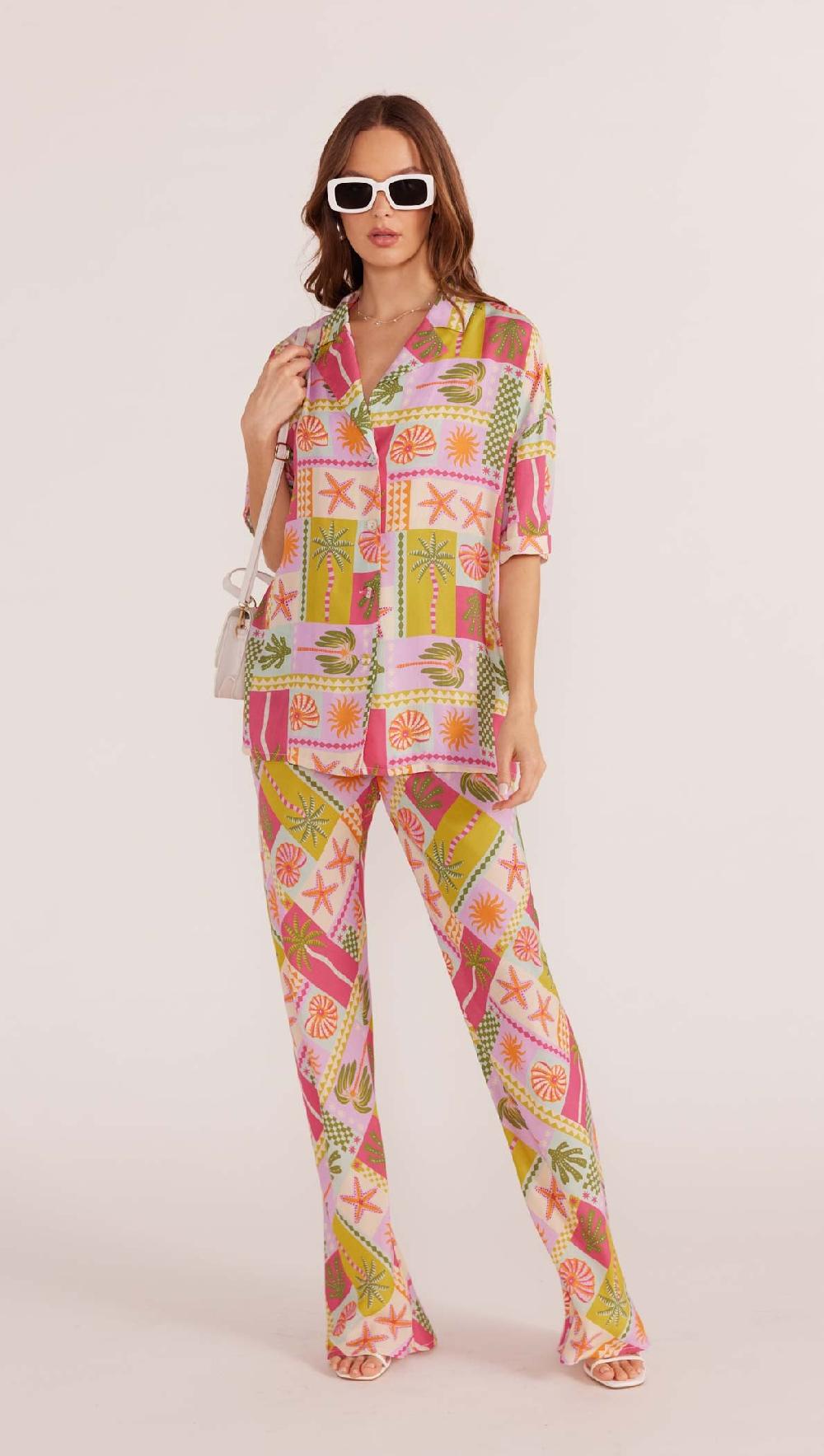 Minkpink Under The Sea Oversized Shirt - Final Sale