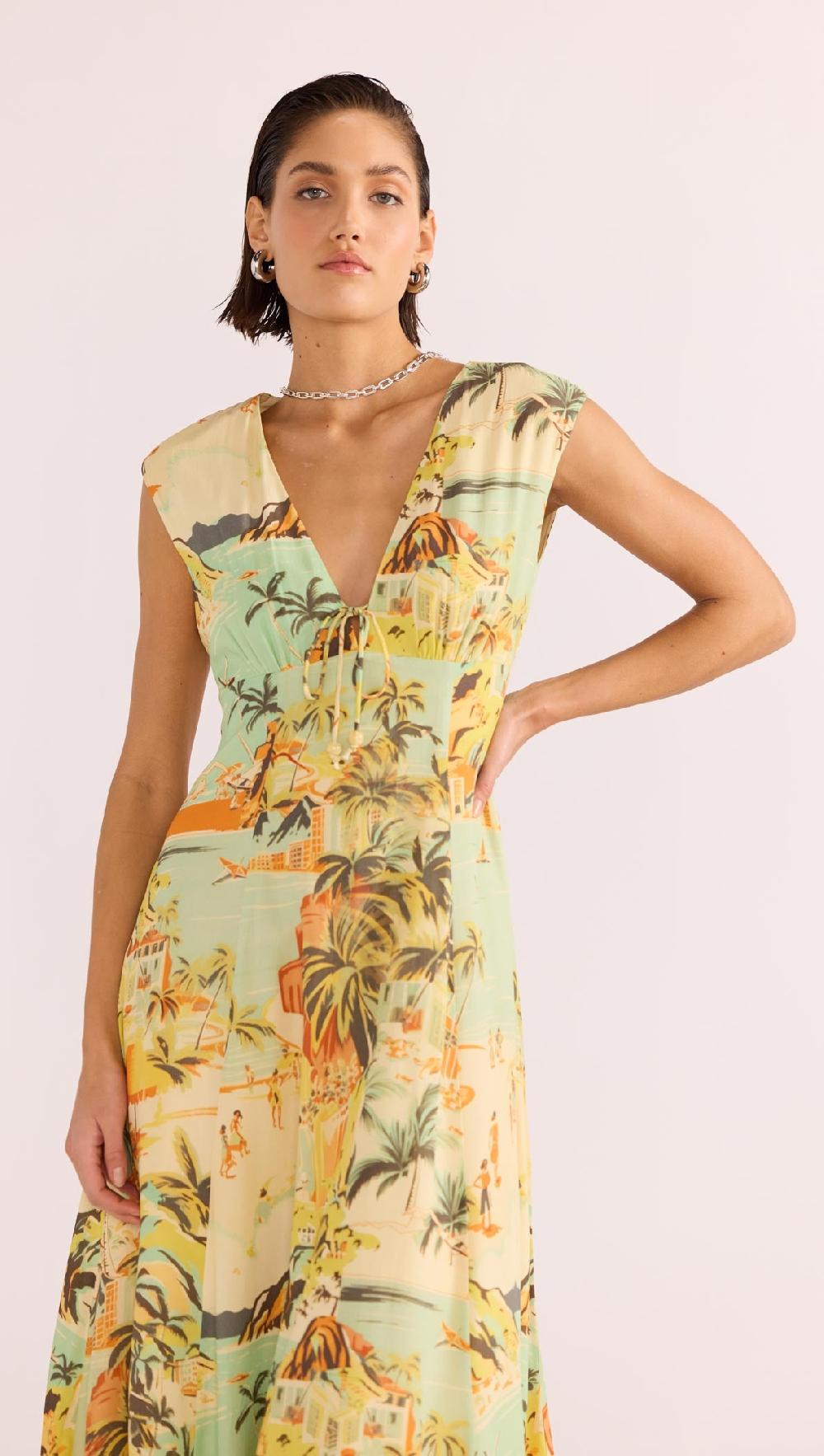 Minkpink Vacanza Midi Dress