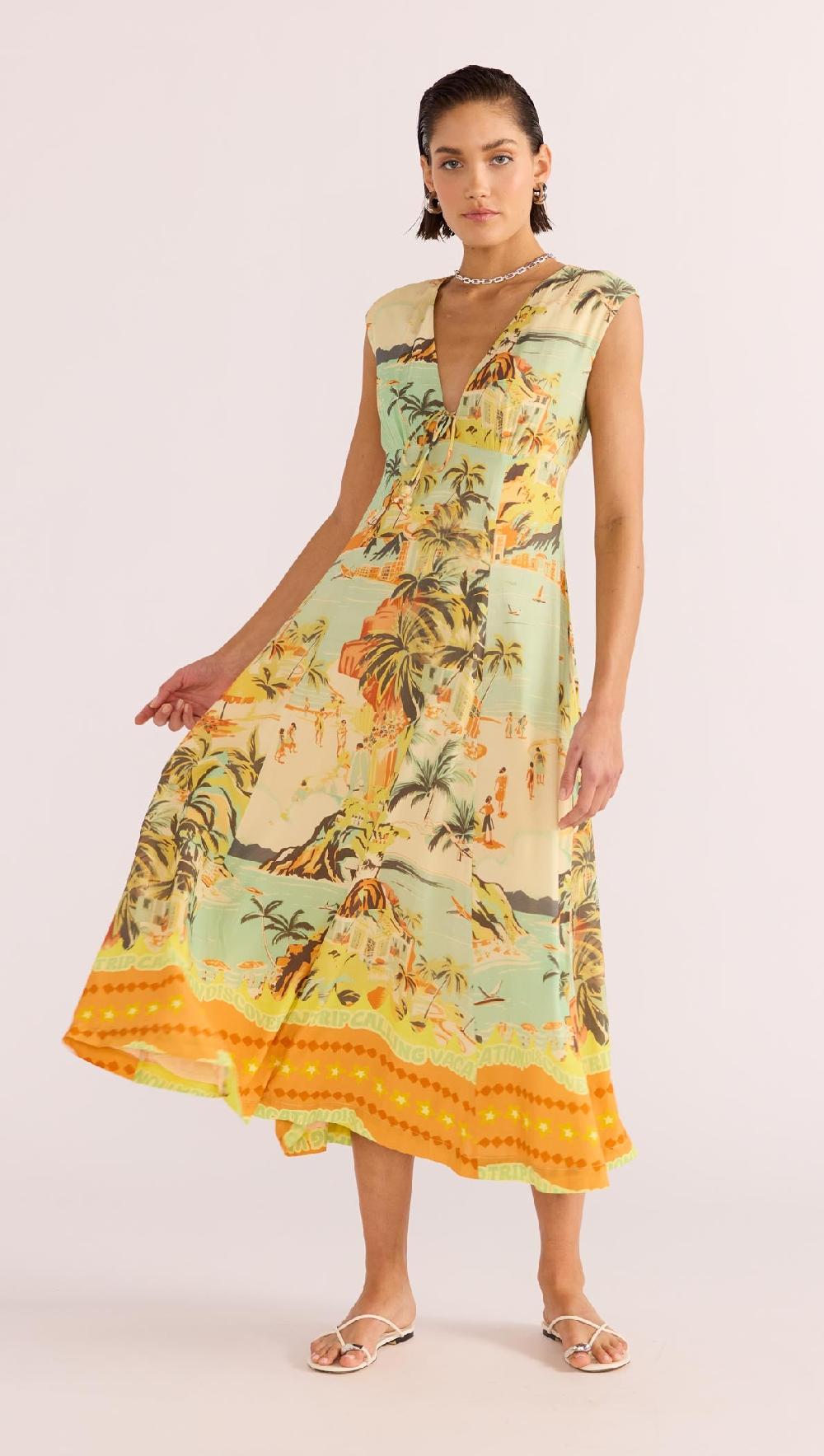 Minkpink Vacanza Midi Dress